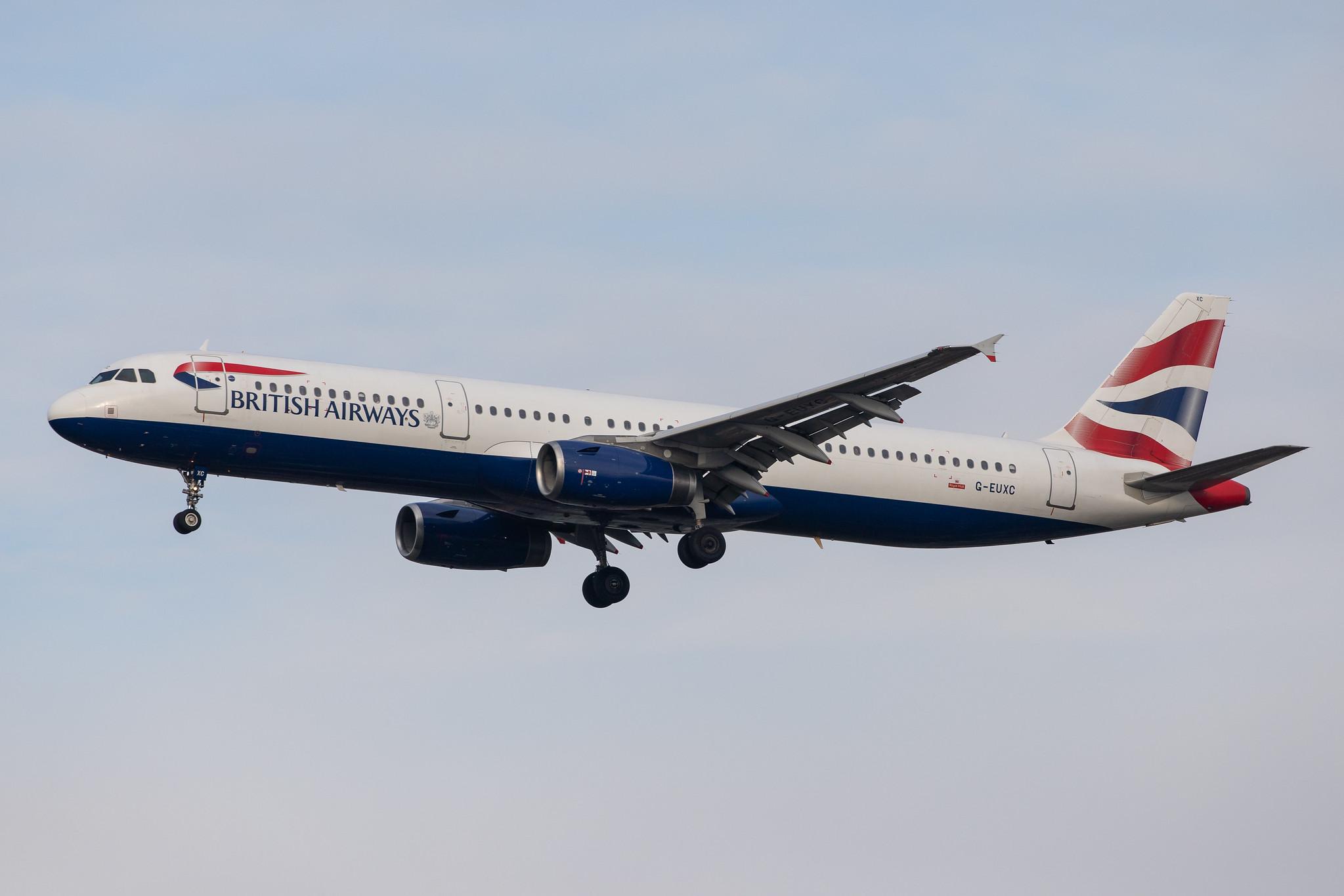 London Heathrow Airport: British Airways (BA / BAW) |  Airbus A321-231 A321 | G-EUXC | MSN 2305