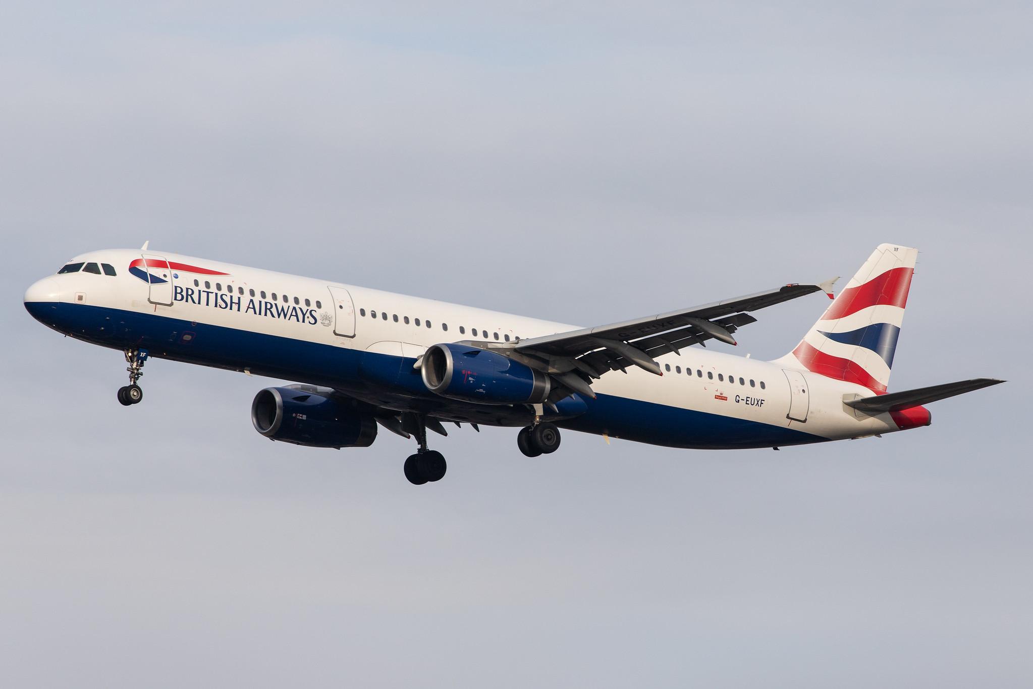 London Heathrow Airport: British Airways (BA / BAW) |  Airbus A321-231 A321 | G-EUXF | MSN 2324