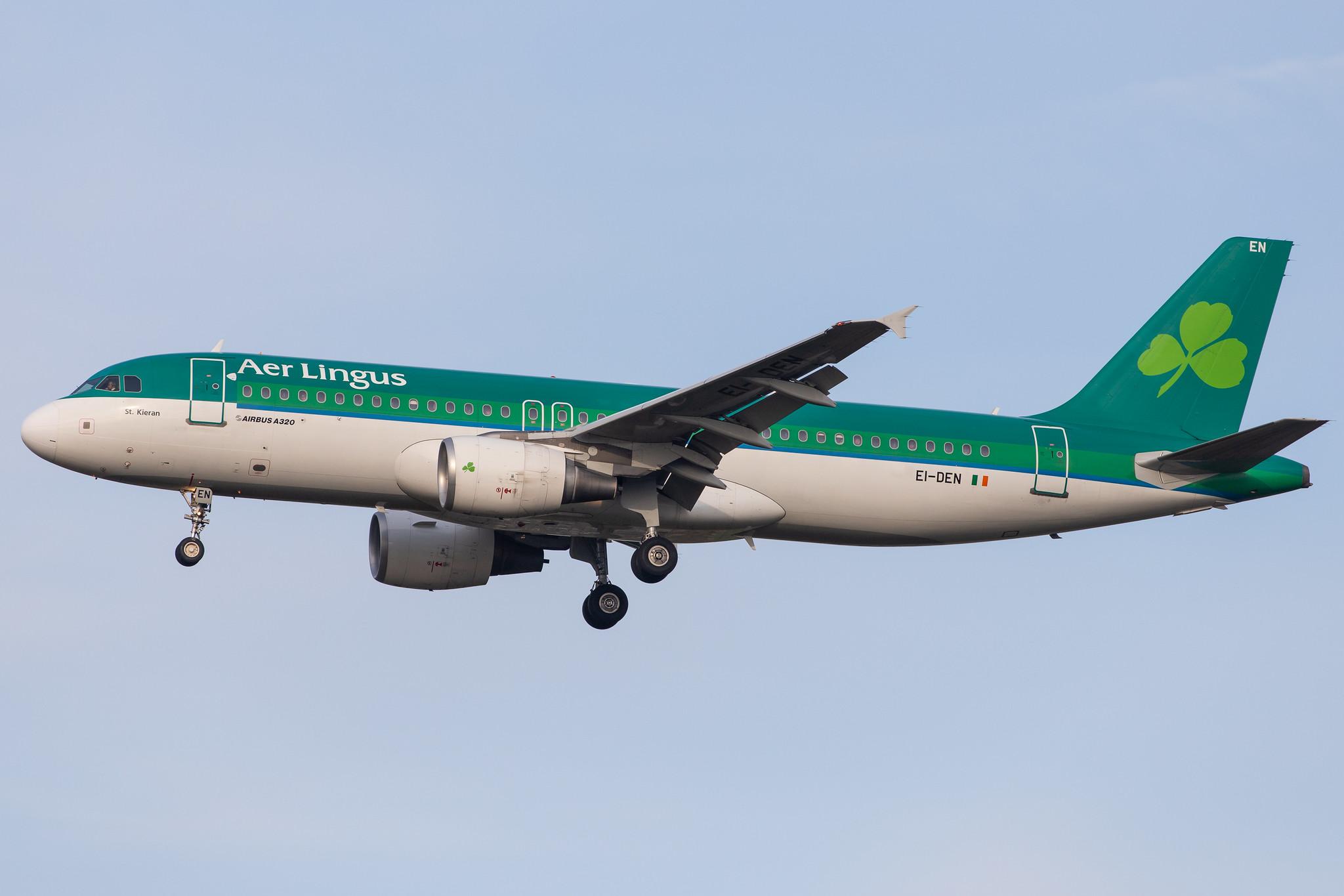 London Heathrow Airport: Aer Lingus (EI / EIN) |  Airbus A320-214 A320 | EI-DEN | MSN 2432