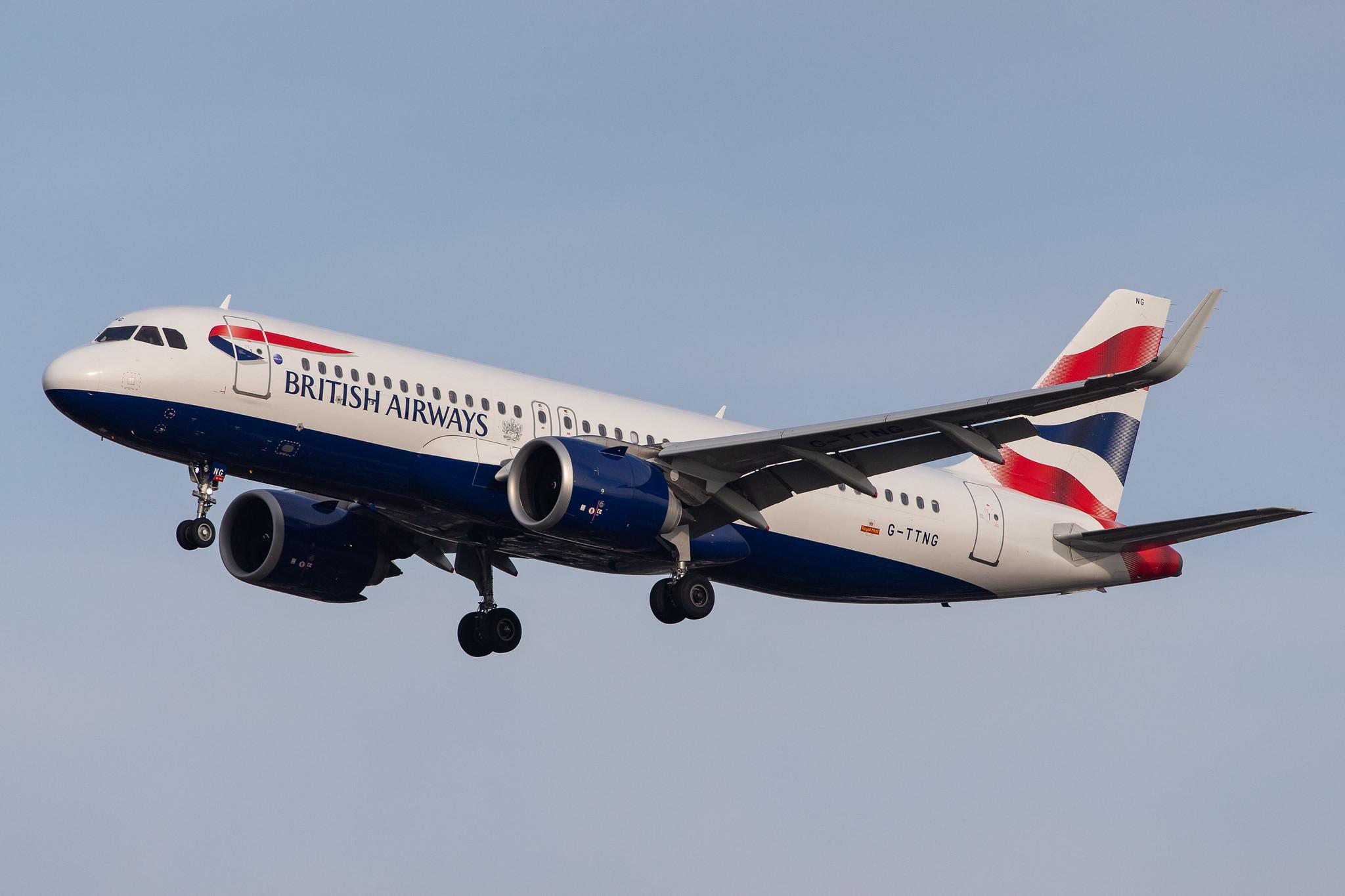 London Heathrow Airport: British Airways (BA / BAW) |  Airbus A320-251N A20N | G-TTNG | MSN 8431