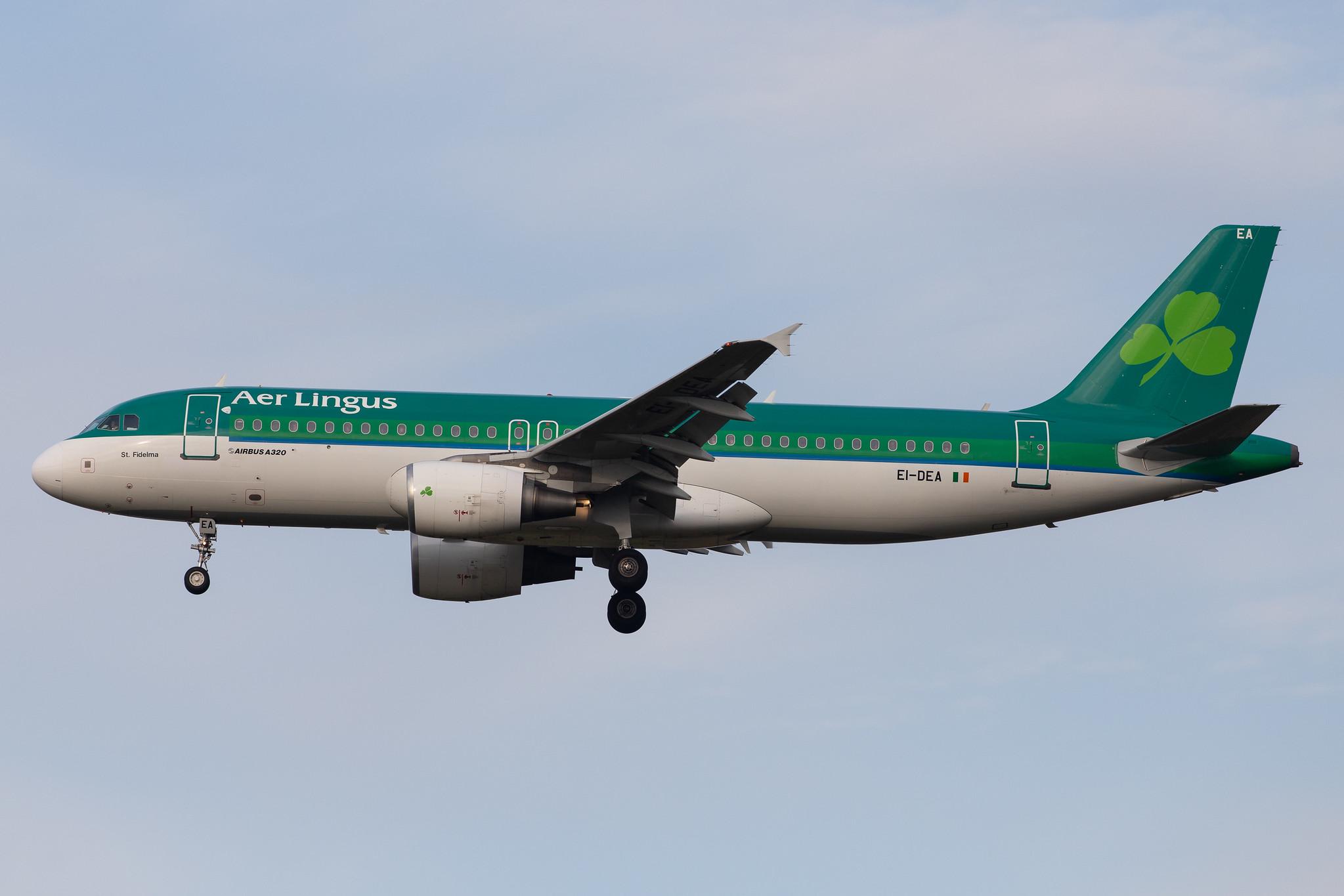 London Heathrow Airport: Aer Lingus (EI / EIN) |  Airbus A320-214 A320 | Ei-DEA | MSN 2191