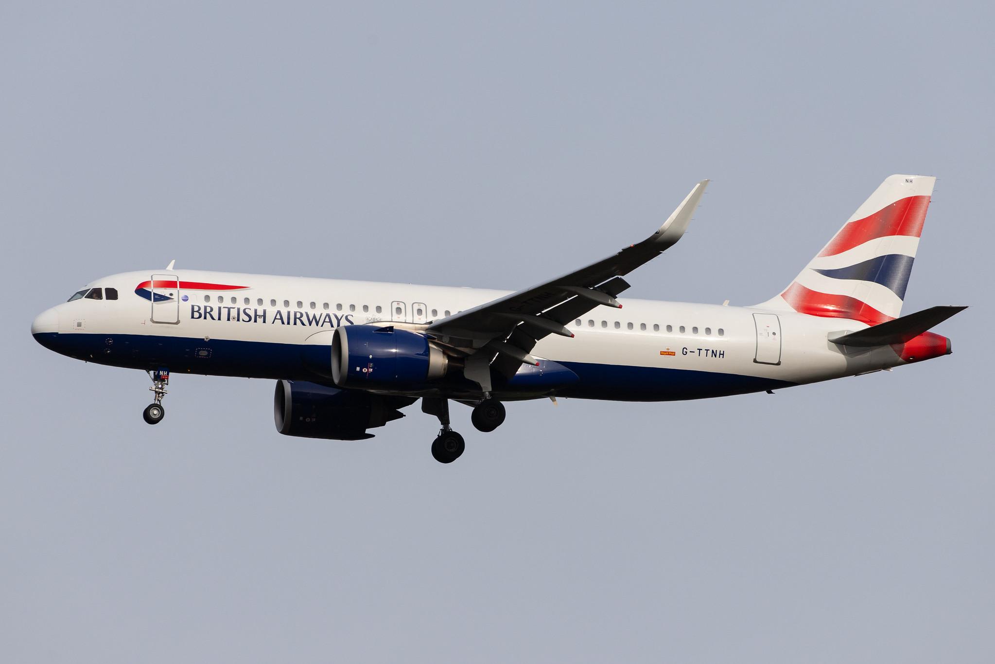 London Heathrow Airport: British Airways (BA / BAW) |  Airbus A320-251N A20N | G-TTNH | MSN 8489