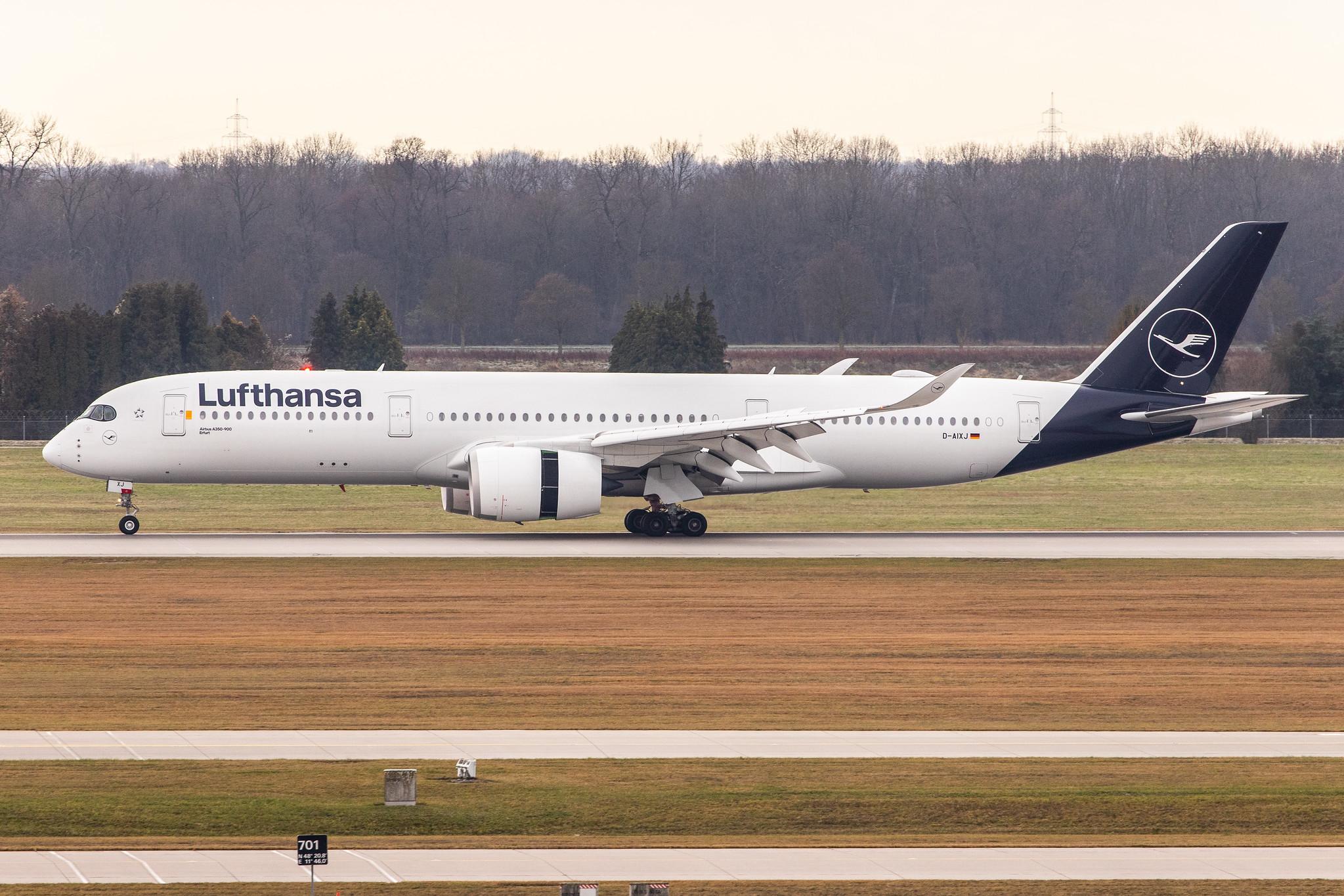 Munich Airport: Lufthansa (LH / DLH) |  Airbus A350-941 A359 | D-AIXJ | MSN 209