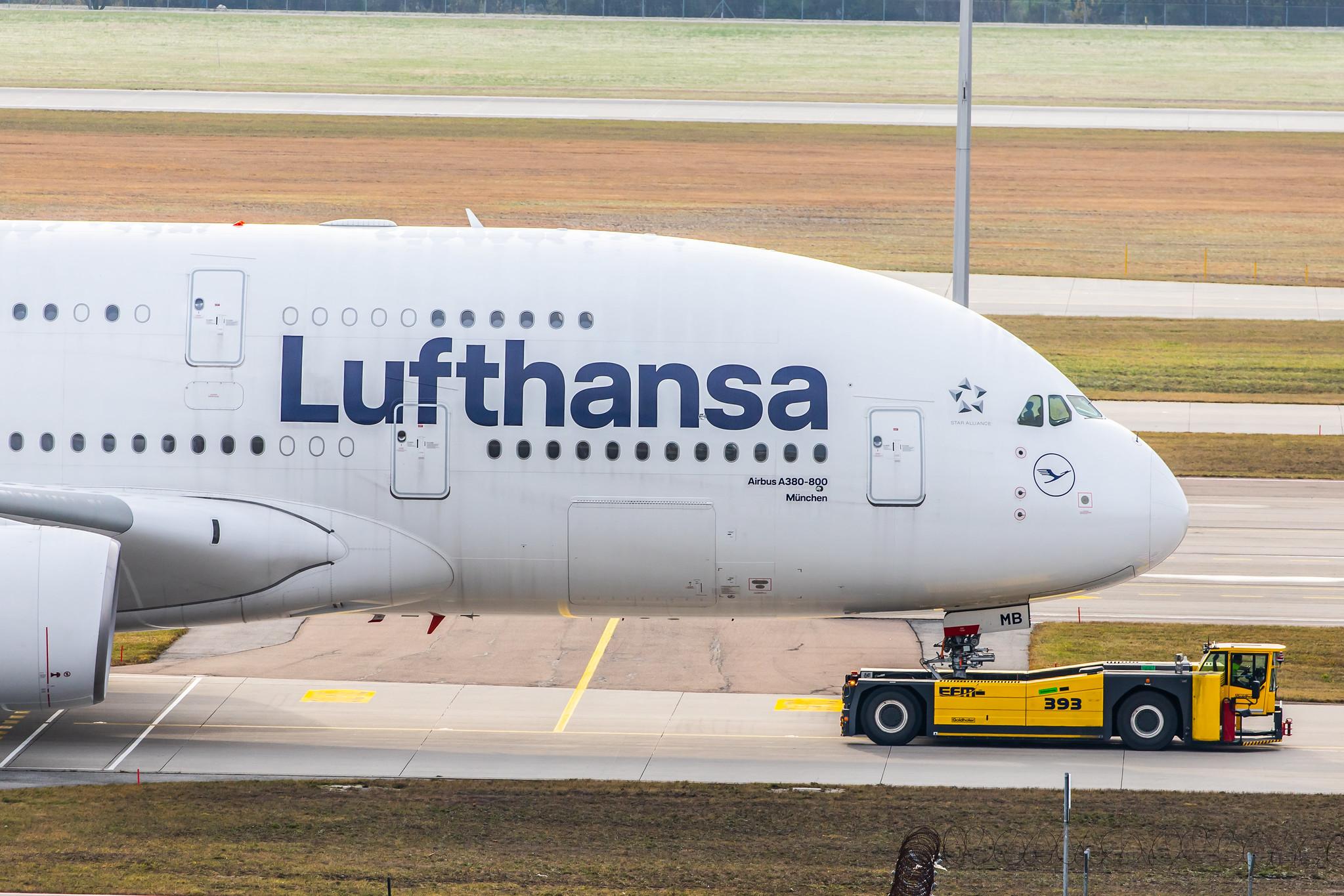 Munich Airport: Lufthansa (LH / DLH) |  Airbus A380-841 A388 | D-AIMB | MSN 041