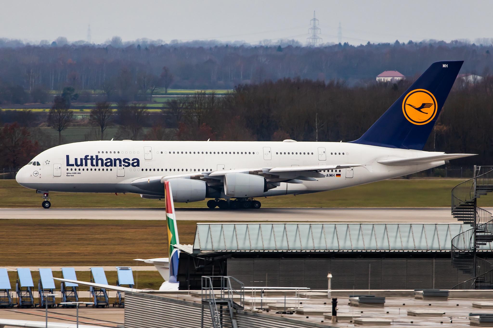 Munich Airport: Lufthansa (LH / DLH) |  Airbus A380-841 A388 | D-AIMH | MSN 070