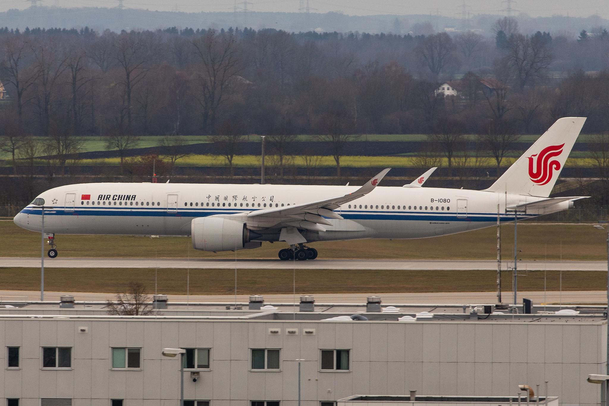 Munich Airport: Air China (CA / CCA) |  Airbus A350-941 A359 | B-1080 | MSN 247