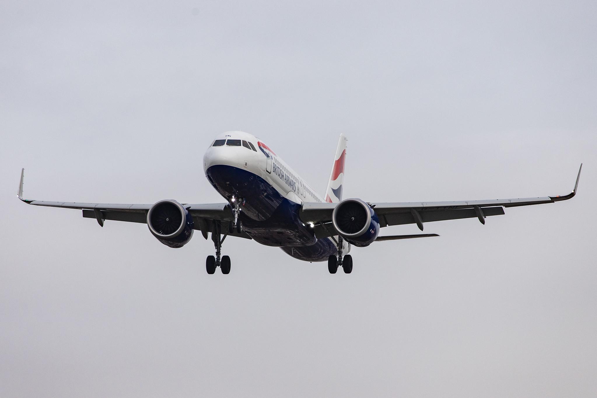 London Heathrow Airport: British Airways (BA / BAW) |  Airbus A320-251N A20N | G-TTNI | MSN 8767