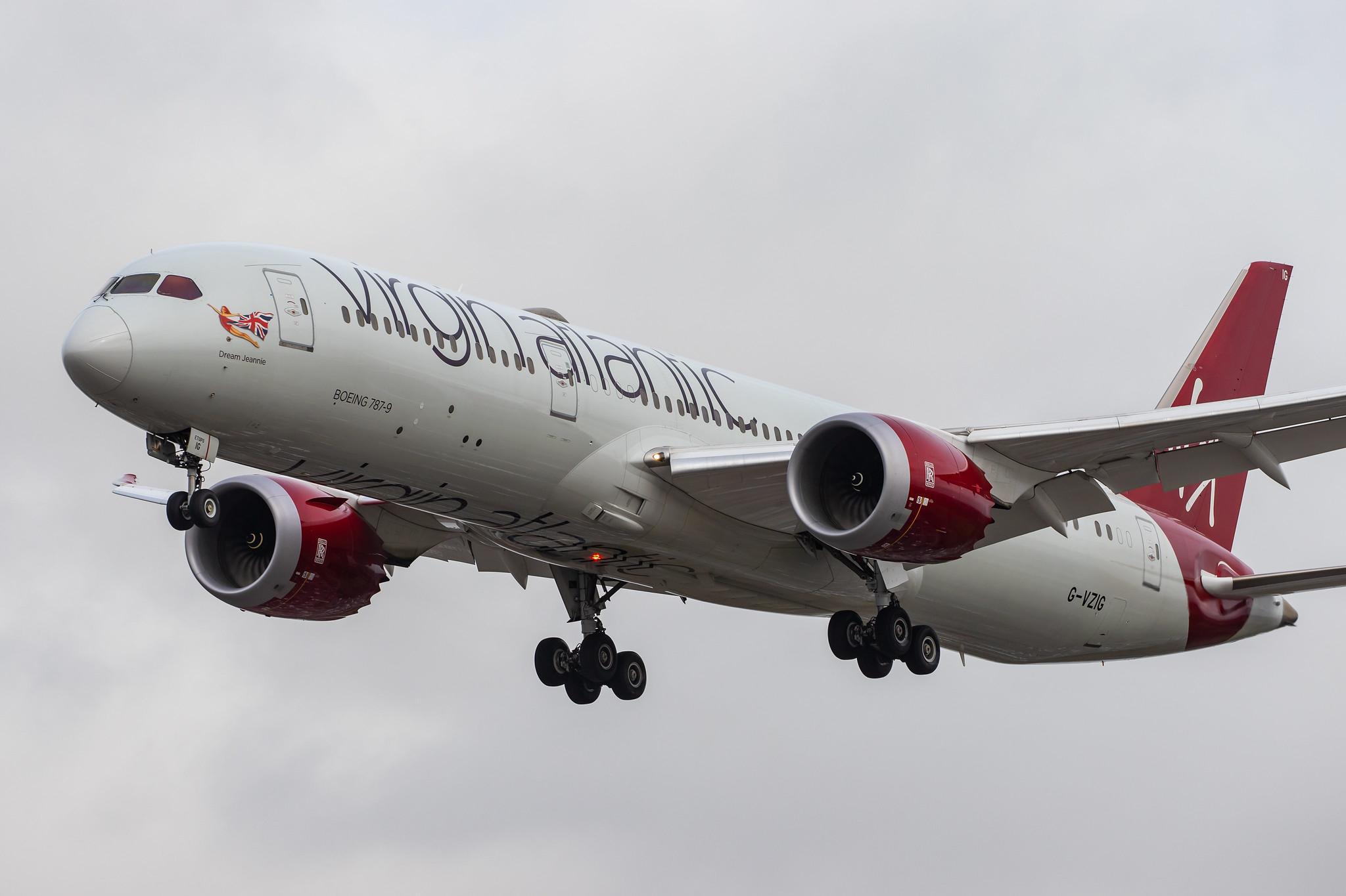 London Heathrow Airport: Virgin Atlantic (VS / VIR) |  Boeing 787-9 Dreamliner B789 | G-VZIG | MSN 37969