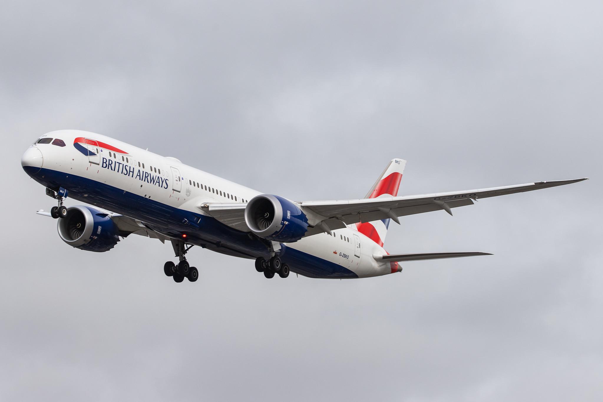 London Heathrow Airport: British Airways (BA / BAW) |  Boeing 787-9 Dreamliner B789 | G-ZBKO | MSN 38631
