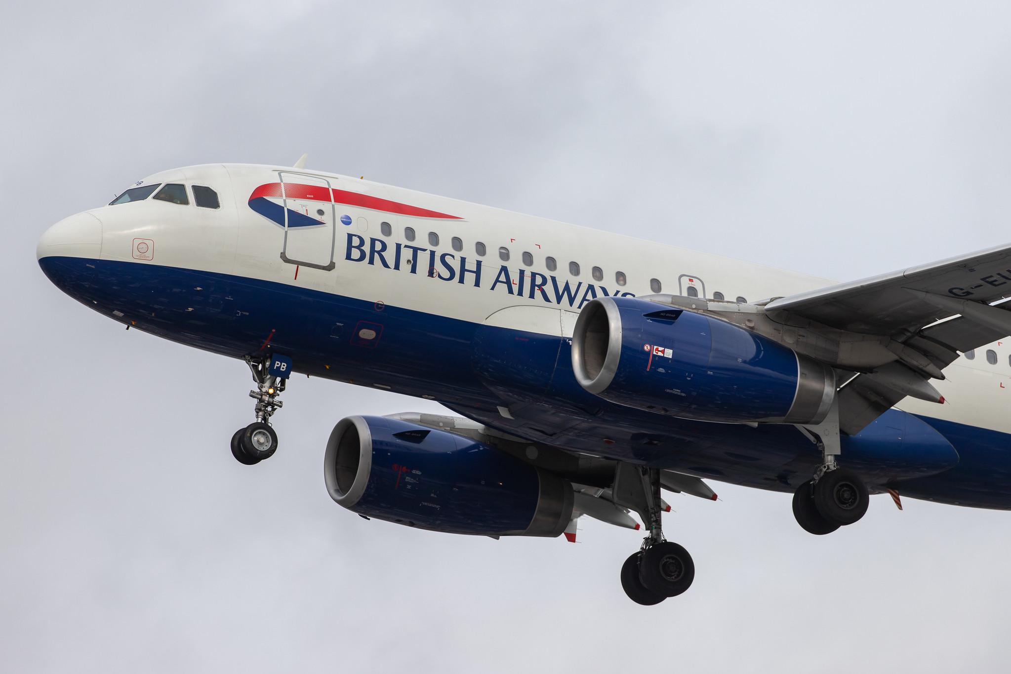 London Heathrow Airport: British Airways (BA / BAW) |  Airbus A319-131 A319 | G-EUPB | MSN 1115