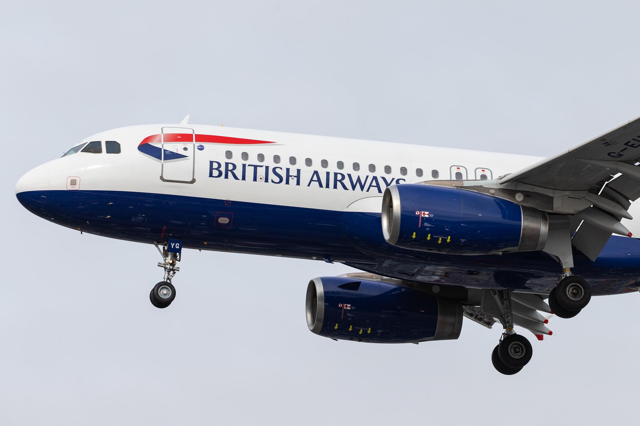 London Heathrow Airport: British Airways (BA / BAW) |  Airbus A320-232 A320 | G-EUYG | MSN 4238