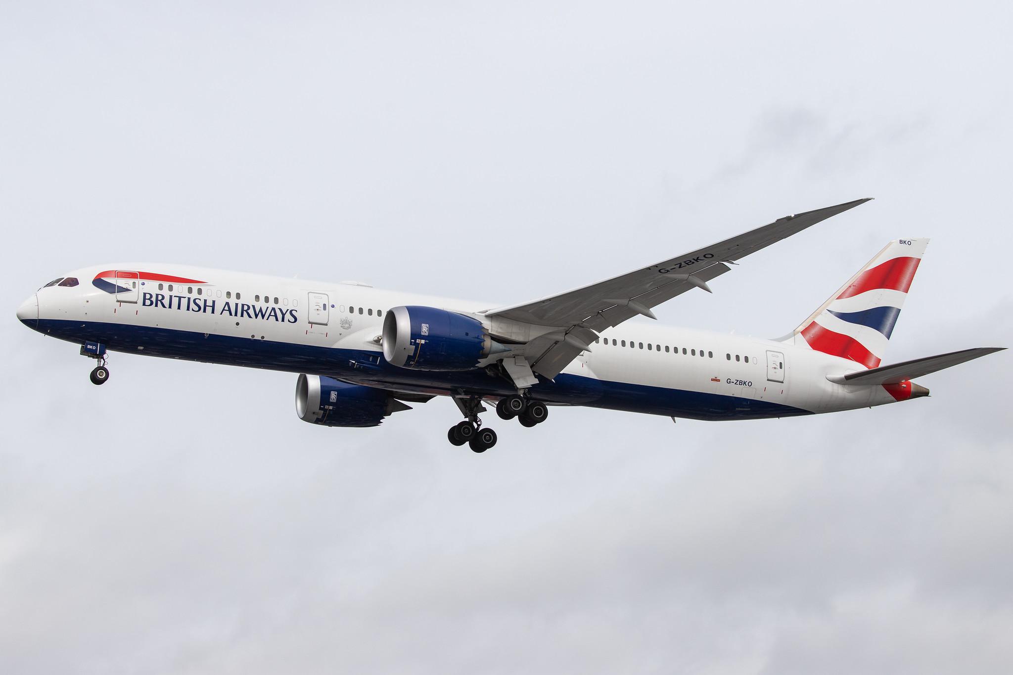 London Heathrow Airport: British Airways (BA / BAW) |  Boeing 787-9 Dreamliner B789 | G-ZBKO | MSN 38631