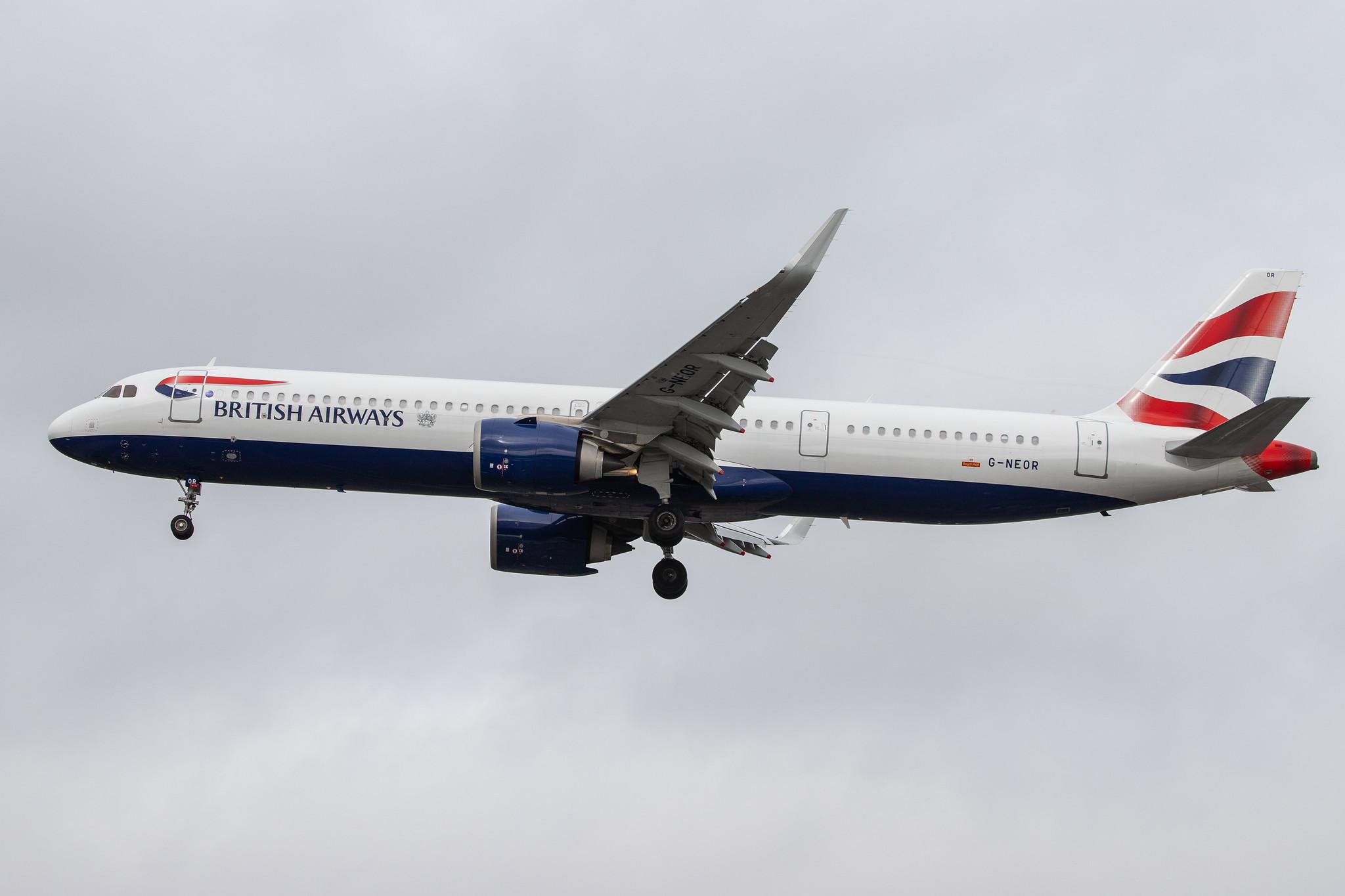 London Heathrow Airport: British Airways (BA / BAW) |  Airbus A321-251NX A21N | G-NEOR | MSN 8526