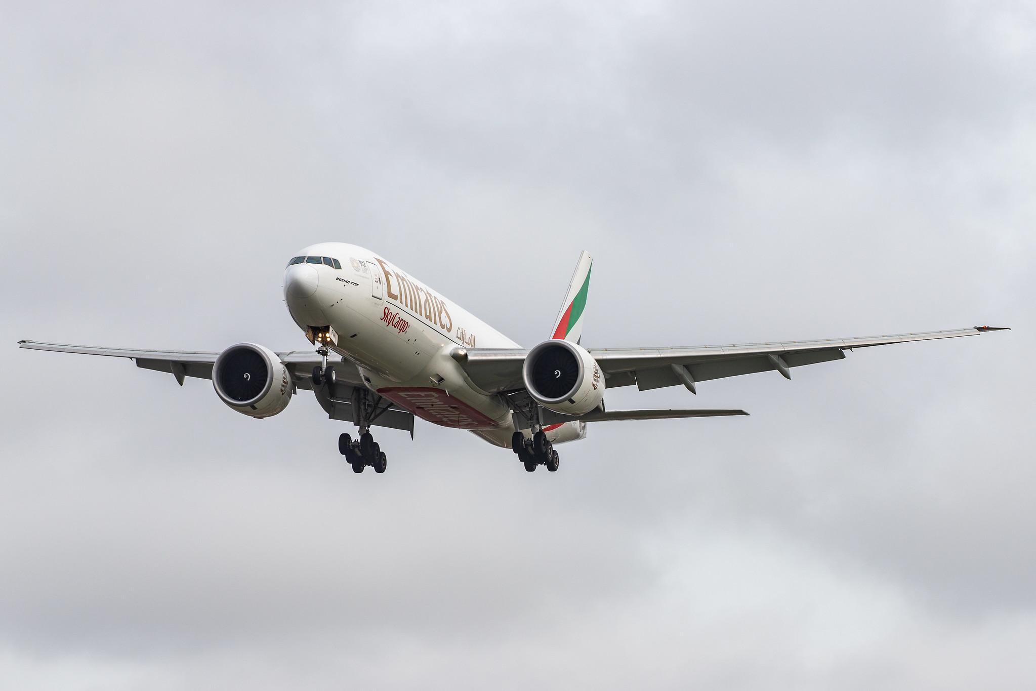 London Heathrow Airport: Emirates SkyCargo (EK / UAE) | Operator: Emirates |  Boeing 777-F1H B77L | A6-EFH | MSN 35608