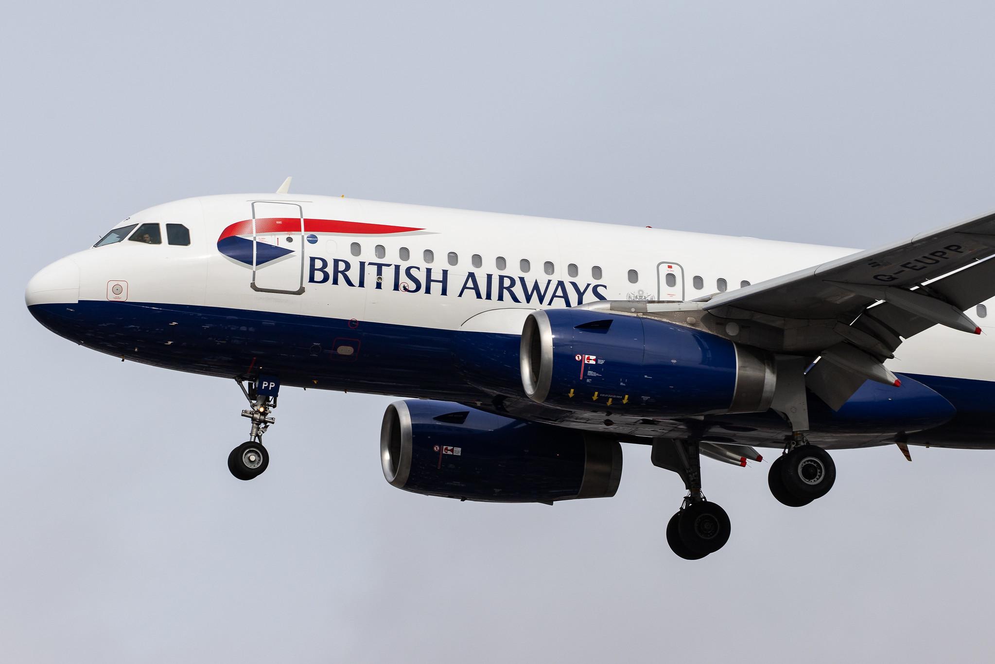 London Heathrow Airport: British Airways (BA / BAW) |  Airbus A319-131 A319 | G-EUPP | MSN 1295