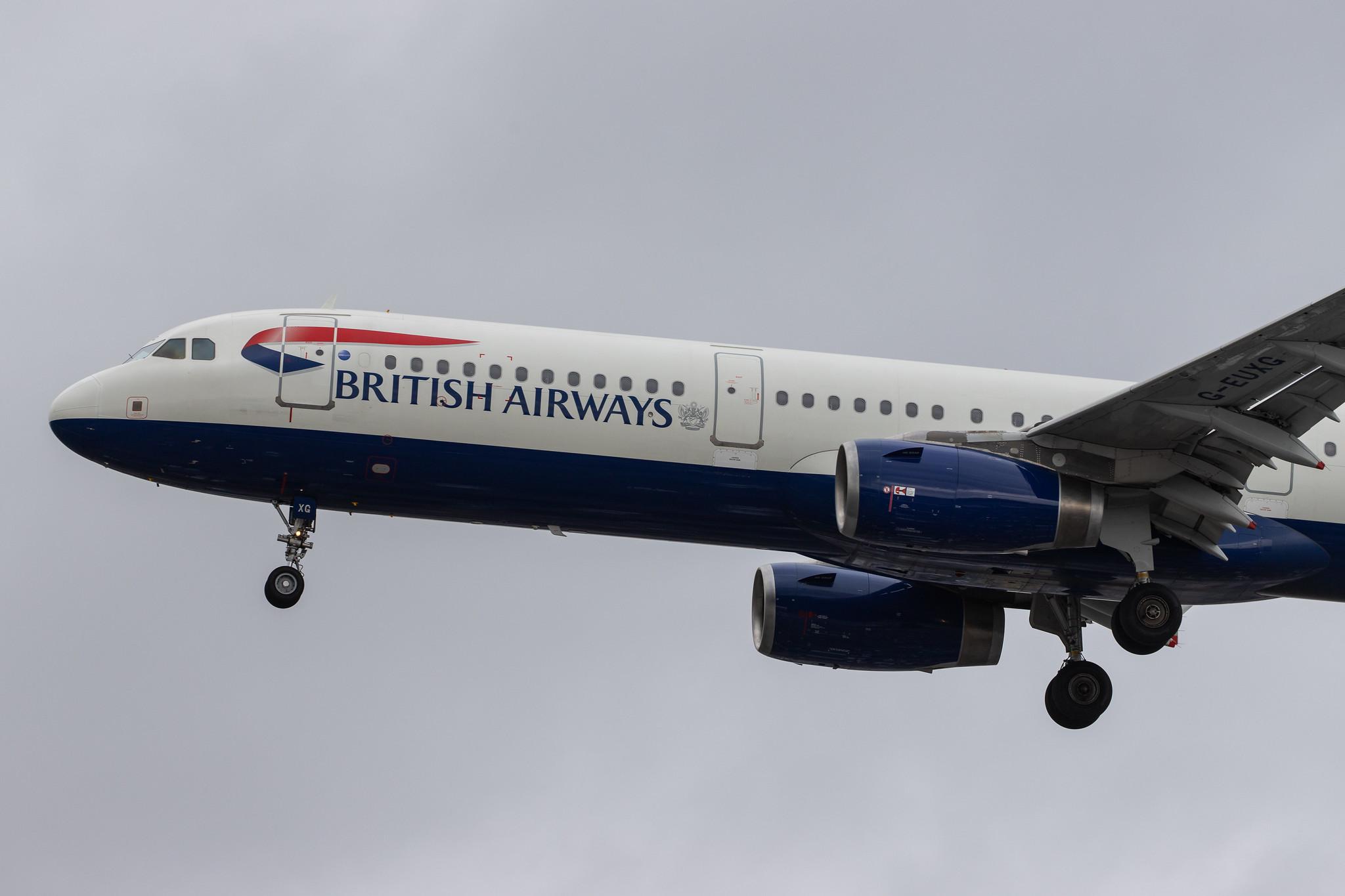 London Heathrow Airport: British Airways (BA / BAW) |  Airbus A321-231 A321 | G-EUXG | MSN 2351