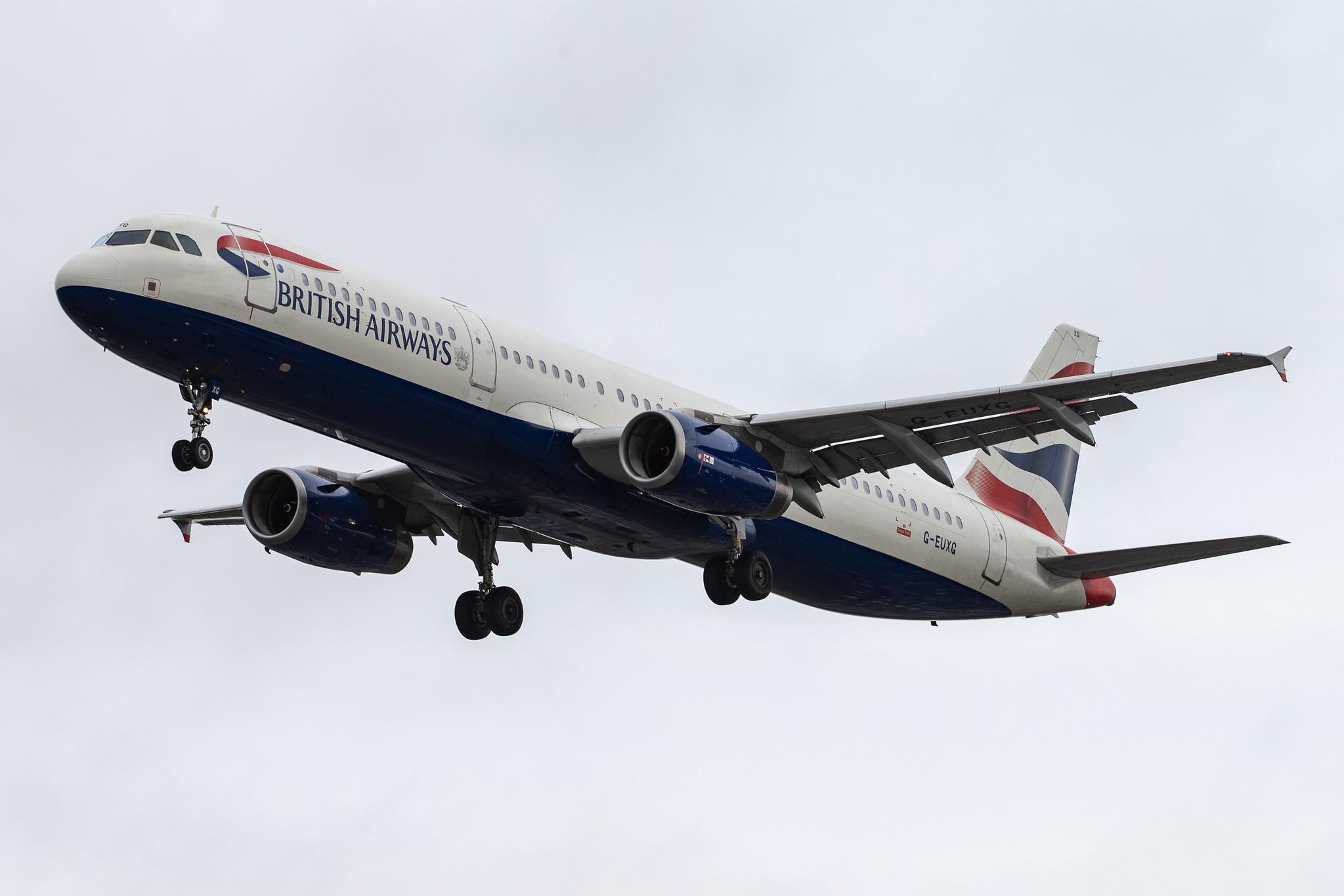 London Heathrow Airport: British Airways (BA / BAW) |  Airbus A321-231 A321 | G-EUXG | MSN 2351