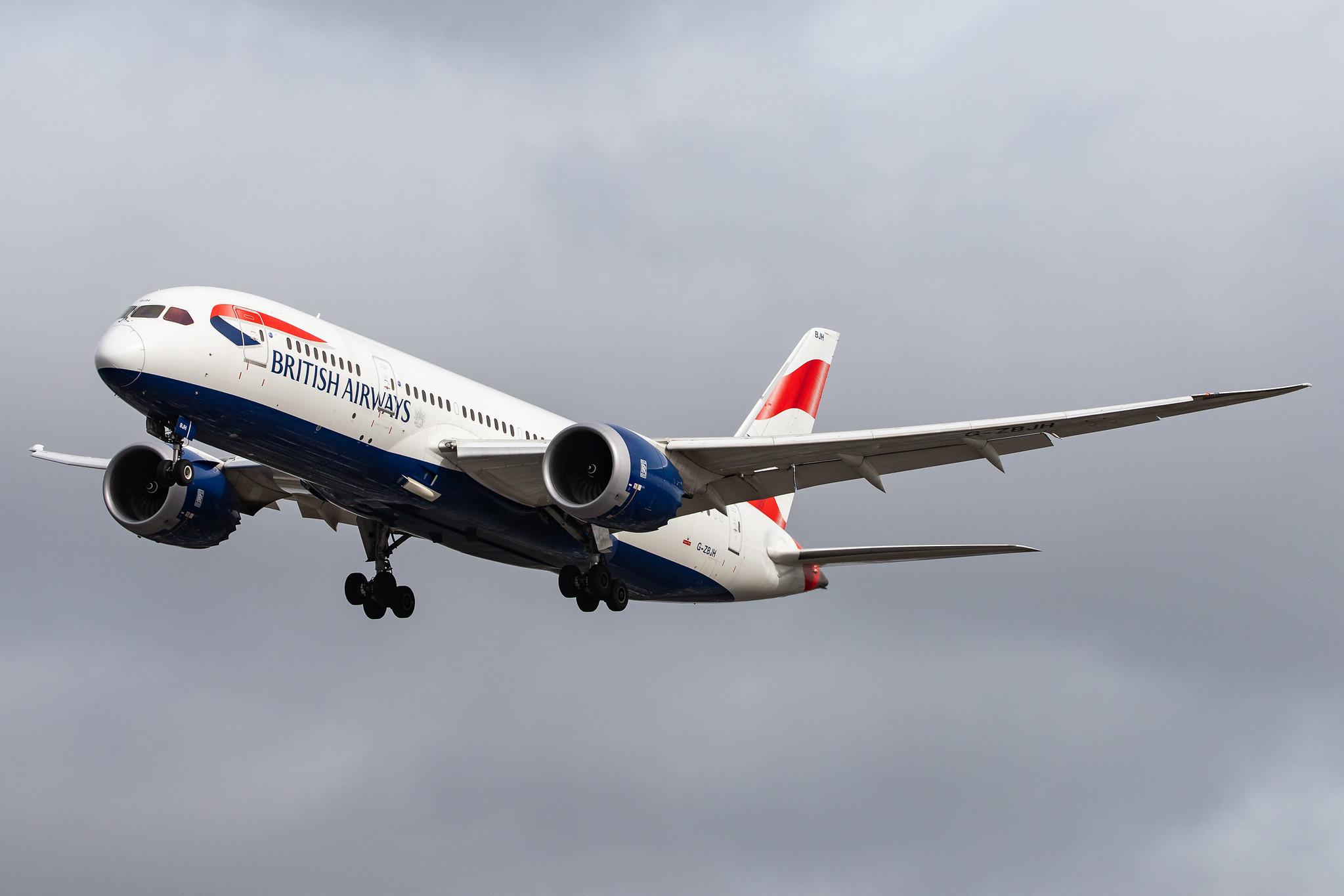 London Heathrow Airport: British Airways (BA / BAW) |  Boeing 787-8 Dreamliner B788 | G-ZBJH | MSN 38615