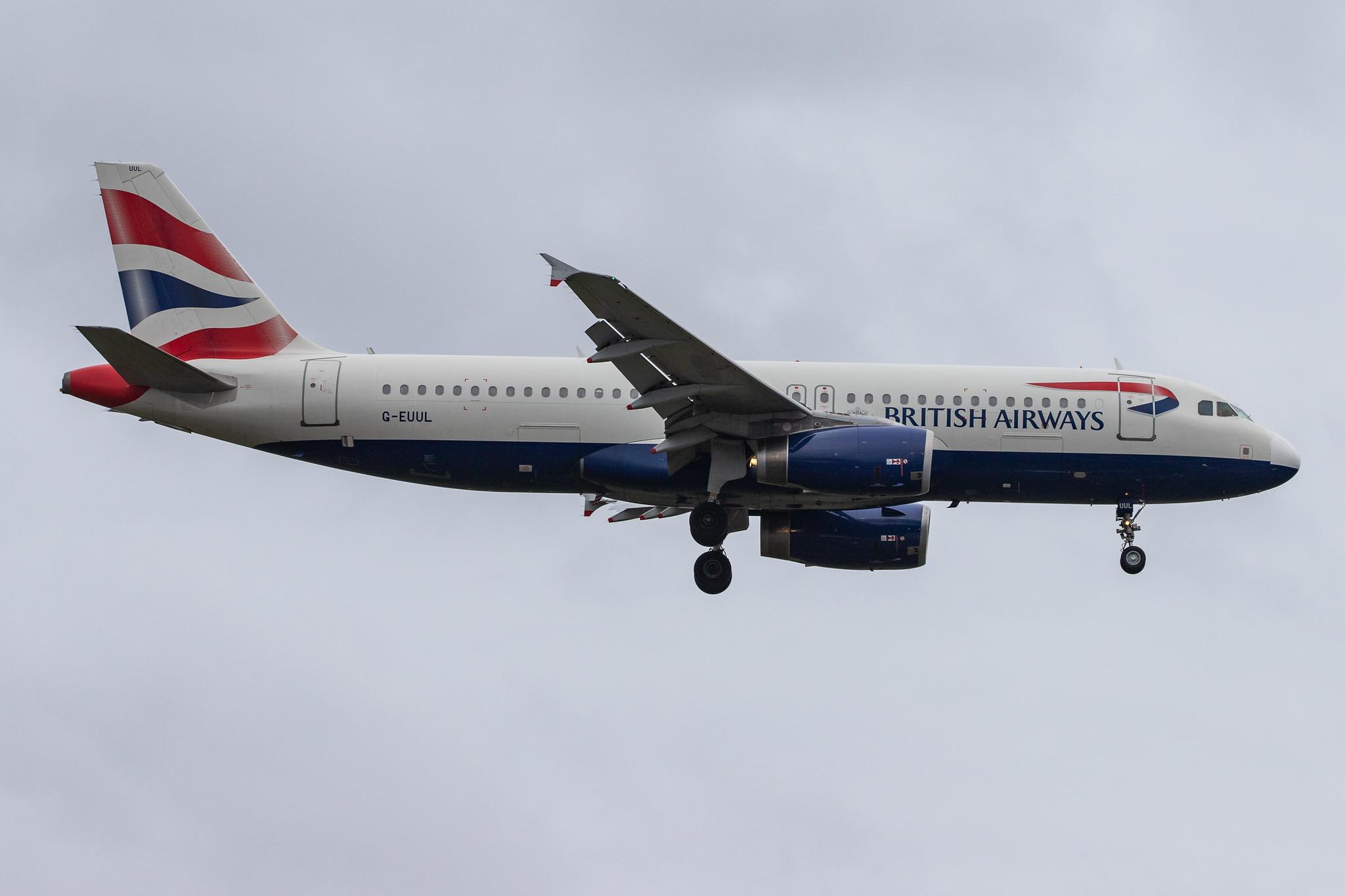 London Heathrow Airport: British Airways (BA / BAW) |  Airbus A320-232 A320 | G-EUUL | MSN 1708