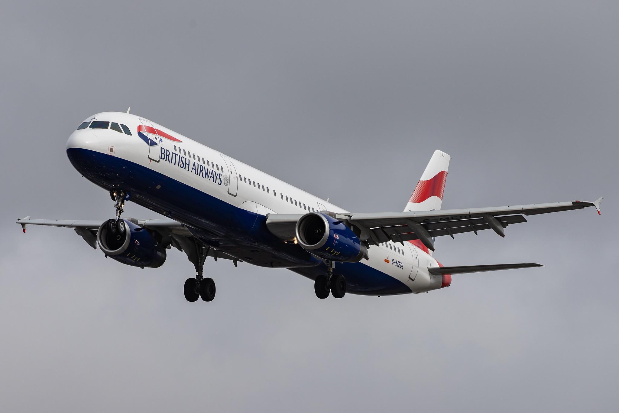 London Heathrow Airport: British Airways (BA / BAW) |  Airbus A321-231 A321 | G-MEDL | MSN 2653