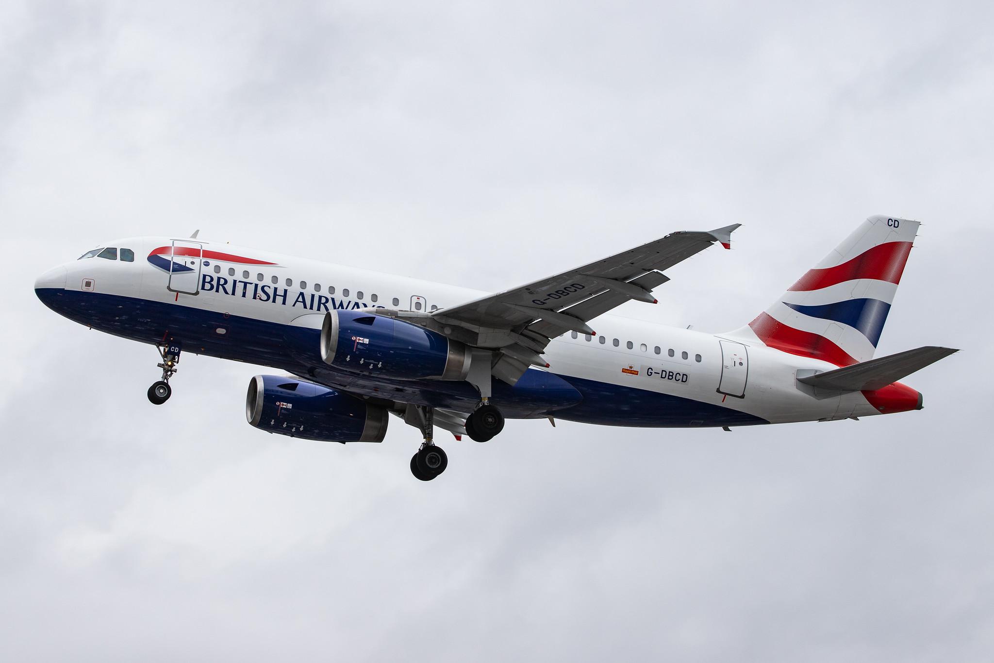 London Heathrow Airport: British Airways (BA / BAW) |  Airbus A319-131 A319 | G-DBCD | MSN 2389