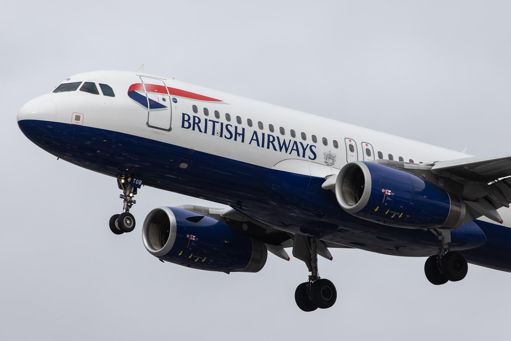 London Heathrow Airport: British Airways (BA / BAW) |  Airbus A320-232 A320 | G-TTOB | MSN 1687