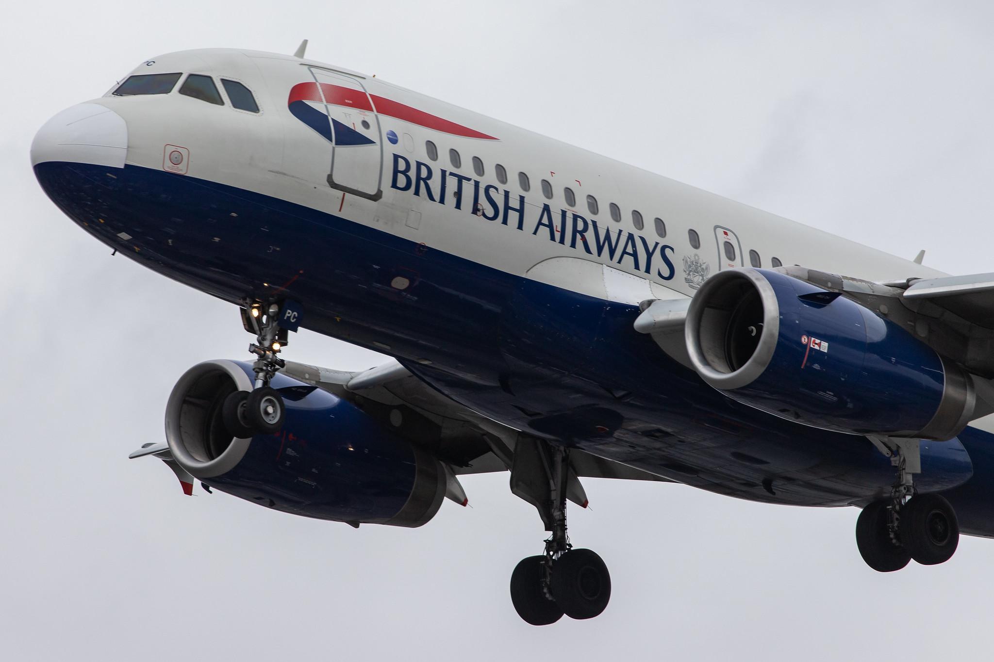 London Heathrow Airport: British Airways (BA / BAW) |  Airbus A319-131 A319 | G-EUPC | MSN 1118