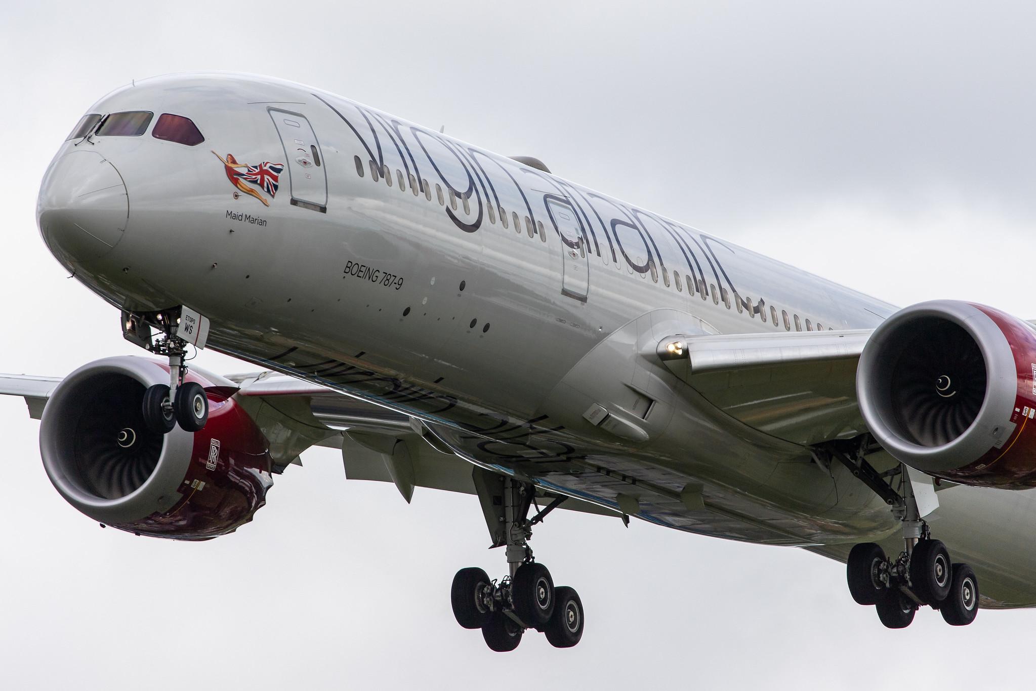 London Heathrow Airport: Virgin Atlantic (VS / VIR) |  Boeing 787-9 Dreamliner B789 | G-VOWS | MSN 37974