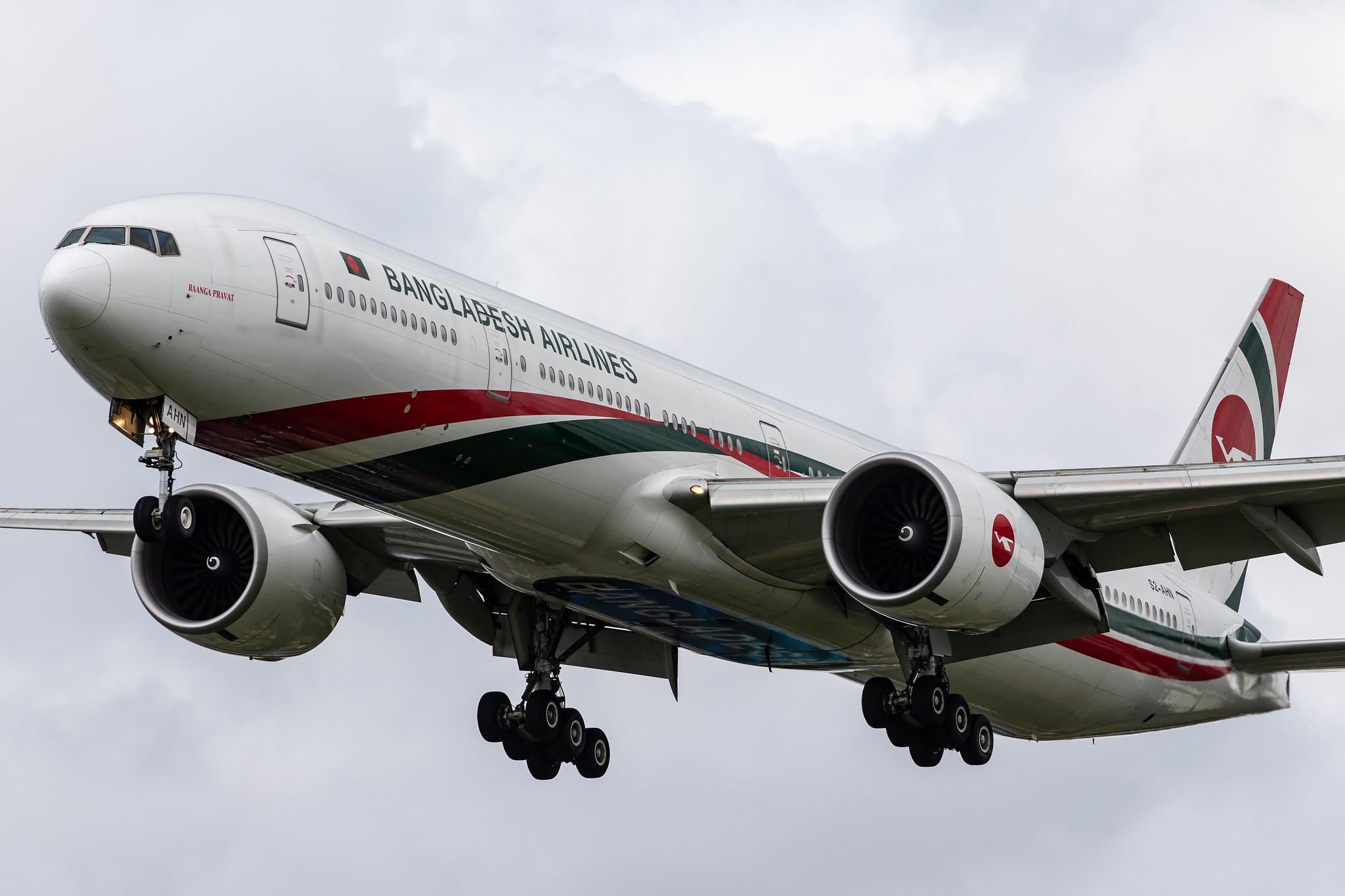 London Heathrow Airport: Biman Bangladesh Airlines (BG / BBC) |  Boeing 777-3E9(ER) B77W | S2-AHN | MSN 40121