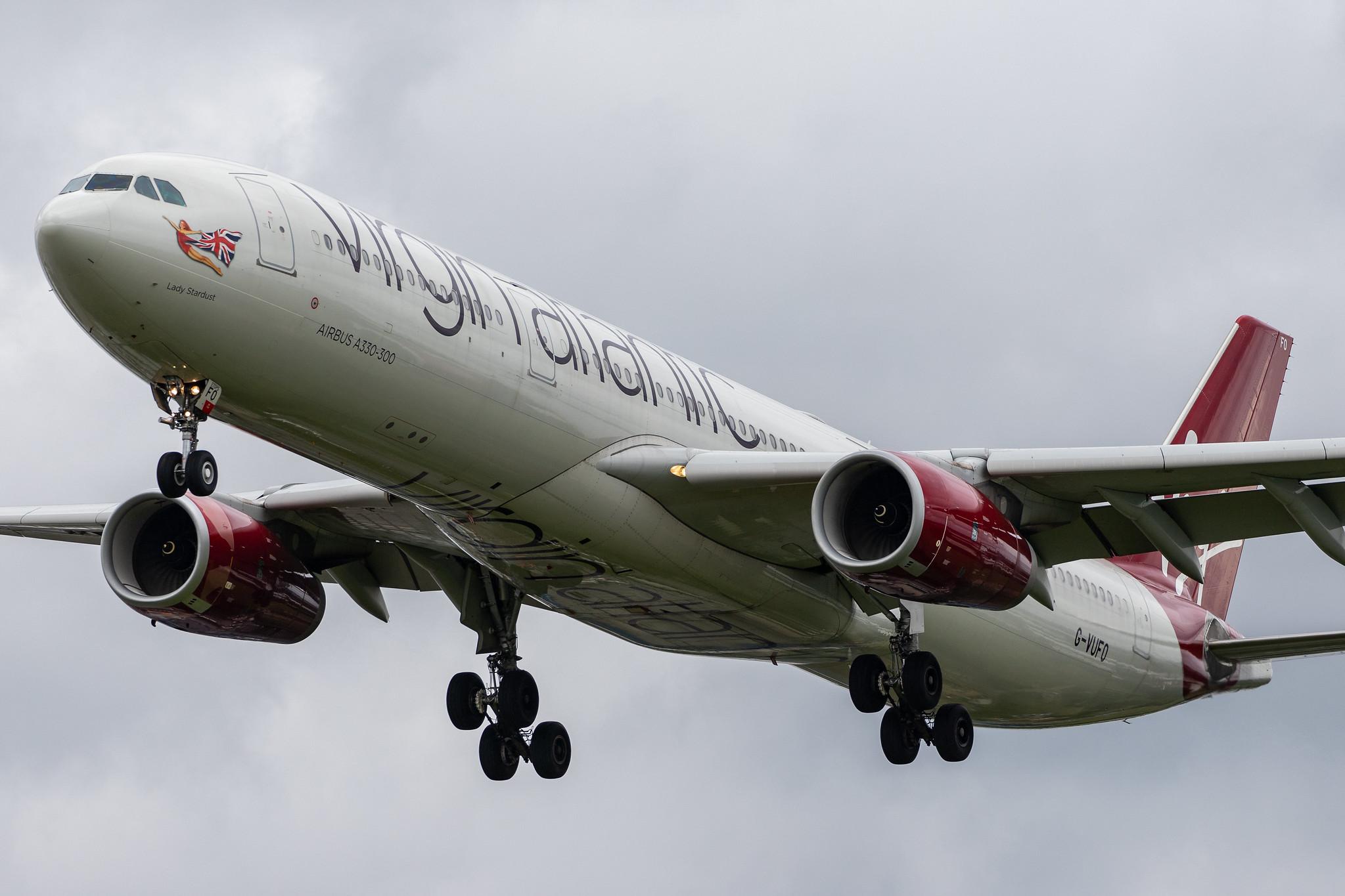 London Heathrow Airport: Virgin Atlantic (VS / VIR) |  Airbus A330-343 A333 | G-VUFO | MSN 1352