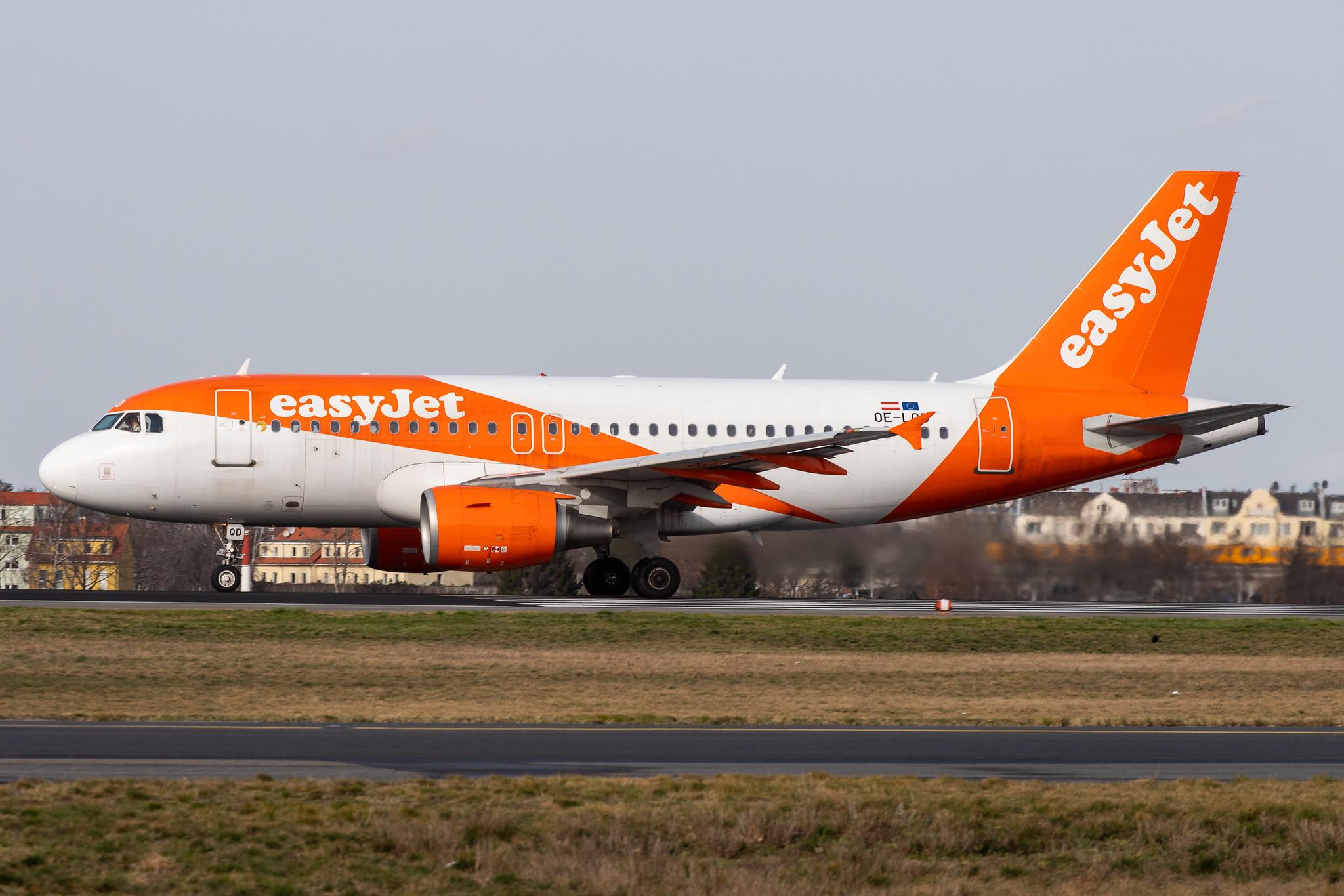 Flughafen Berlin Tegel (TXL): easyJet (U2 / EZY) | Operator: easyJet Europe |  Airbus A319-111 A319 | OE-LQD | MSN 3763