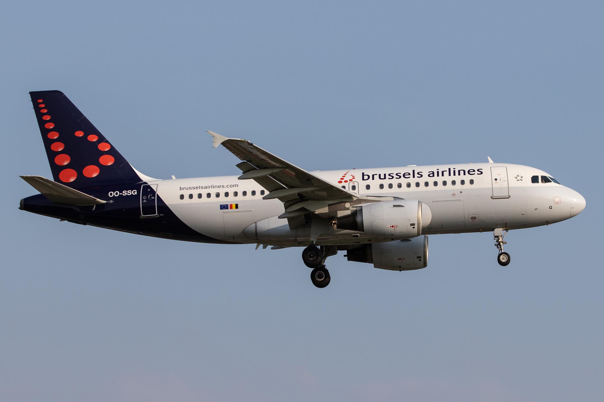 Hamburg Airport: Brussels Airlines (SN / BEL) |  Airbus A319-112 A319 | OO-SSG | MSN 1160