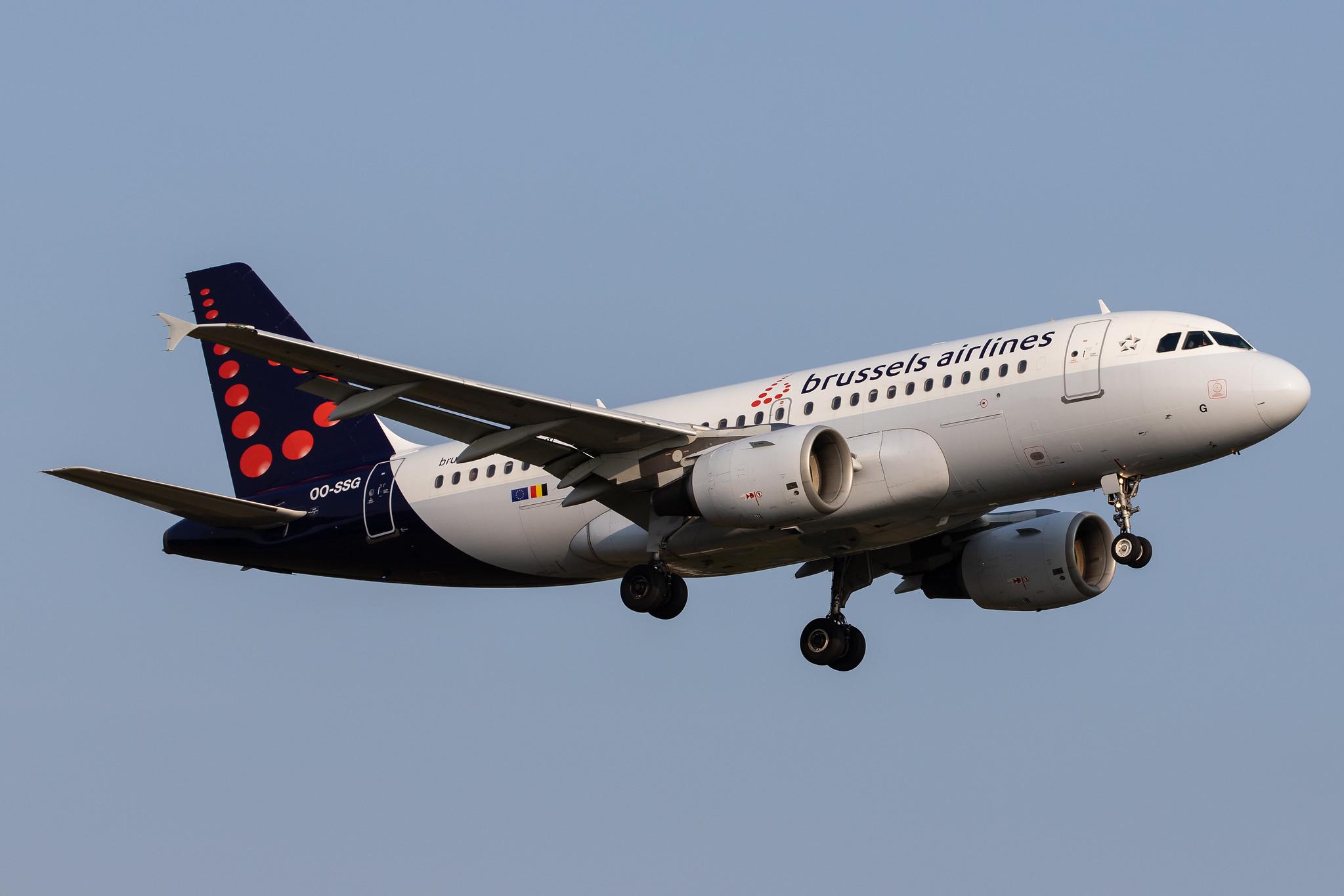 Hamburg Airport: Brussels Airlines (SN / BEL) |  Airbus A319-112 A319 | OO-SSG | MSN 1160