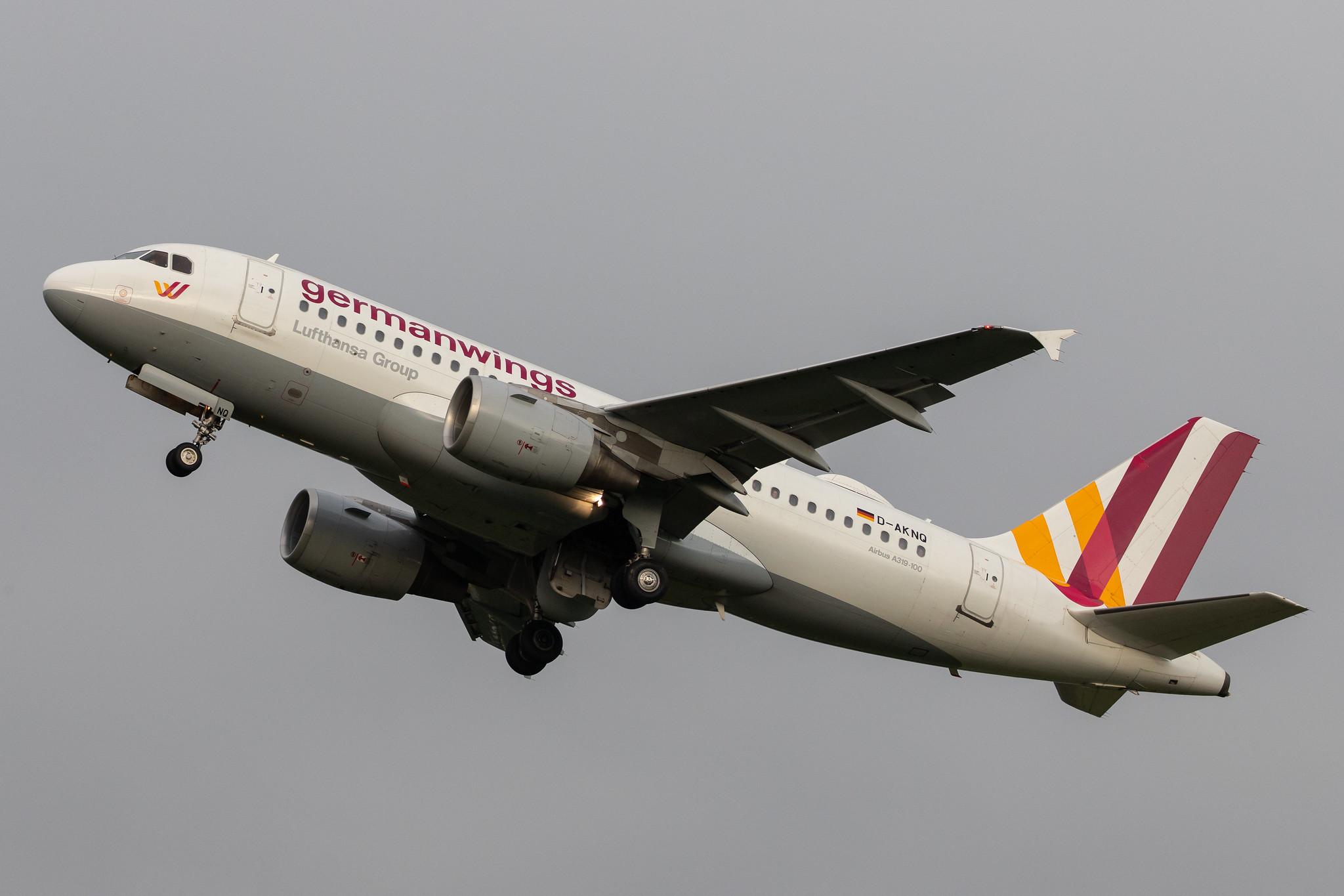 Hamburg Airport: Eurowings (EW / EWG) | Operator: Germanwings |  Airbus A319-112 A319 | D-AKNQ | MSN 1170