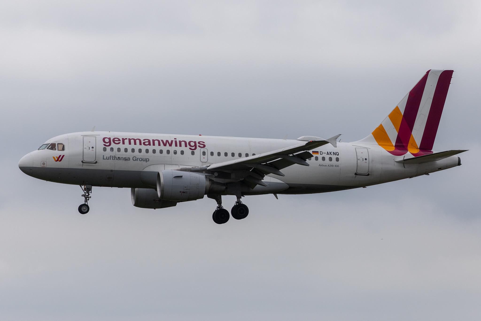 Hamburg Airport: Eurowings (EW / EWG) | Operator: Germanwings |  Airbus A319-112 A319 | D-AKNQ | MSN 1170