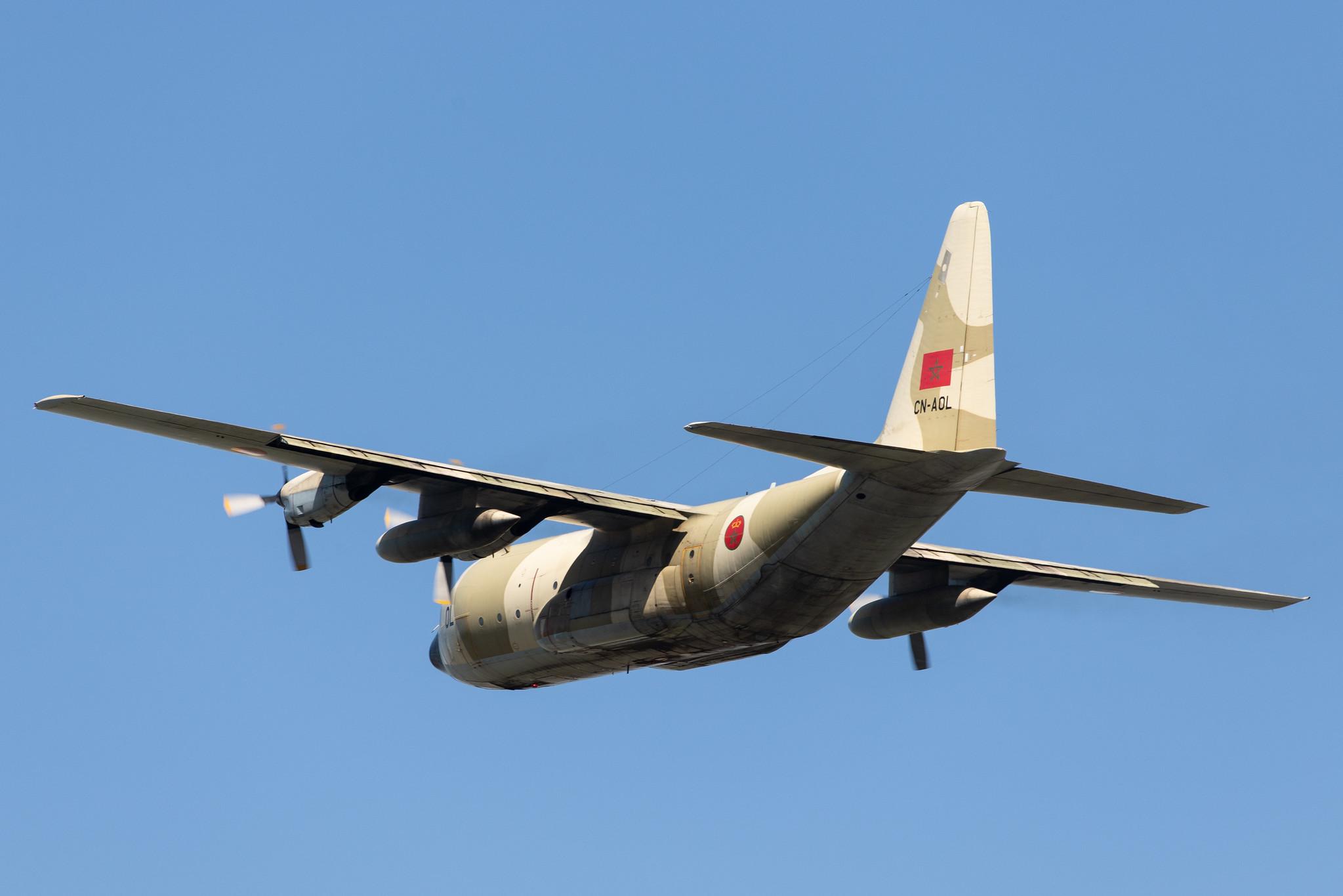 Hamburg Airport: Royal Moroccan Air Force |  Lockheed C130H Hercules C130 | CN-AOL | MSN 382-4742
