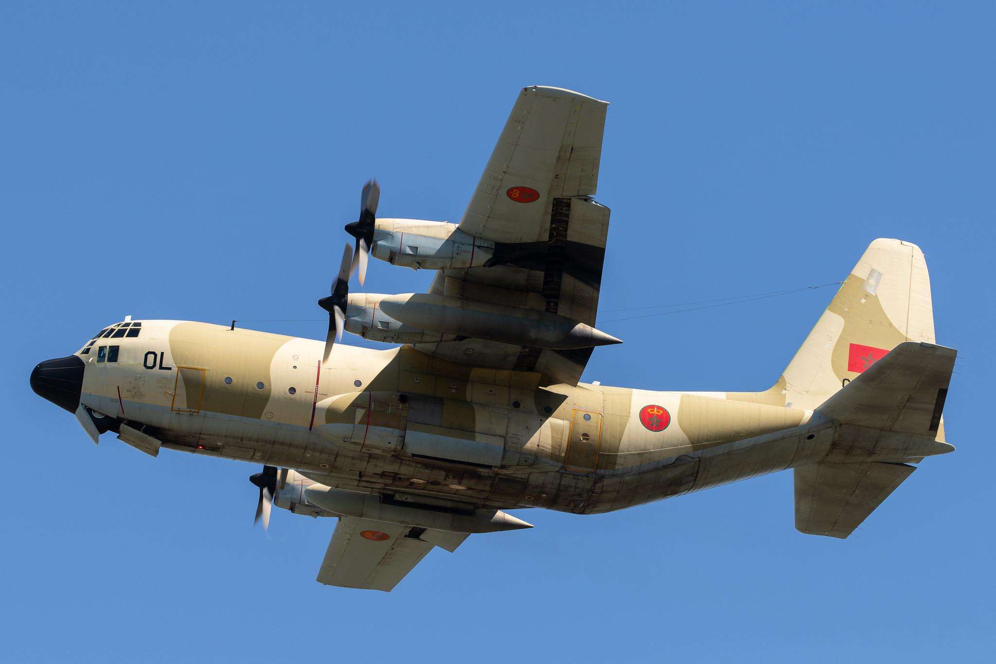 Hamburg Airport: Royal Moroccan Air Force |  Lockheed C130H Hercules C130 | CN-AOL | MSN 382-4742
