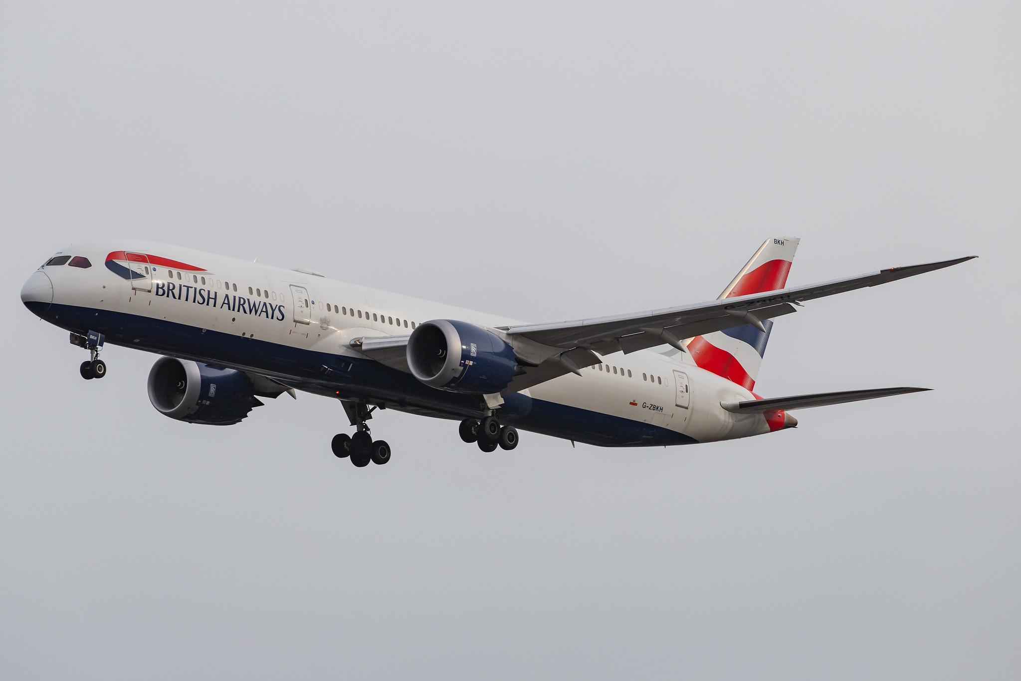 London Heathrow Airport: British Airways (BA / BAW) |  Boeing 787-9 Dreamliner B789 | G-ZBKH | MSN 38624