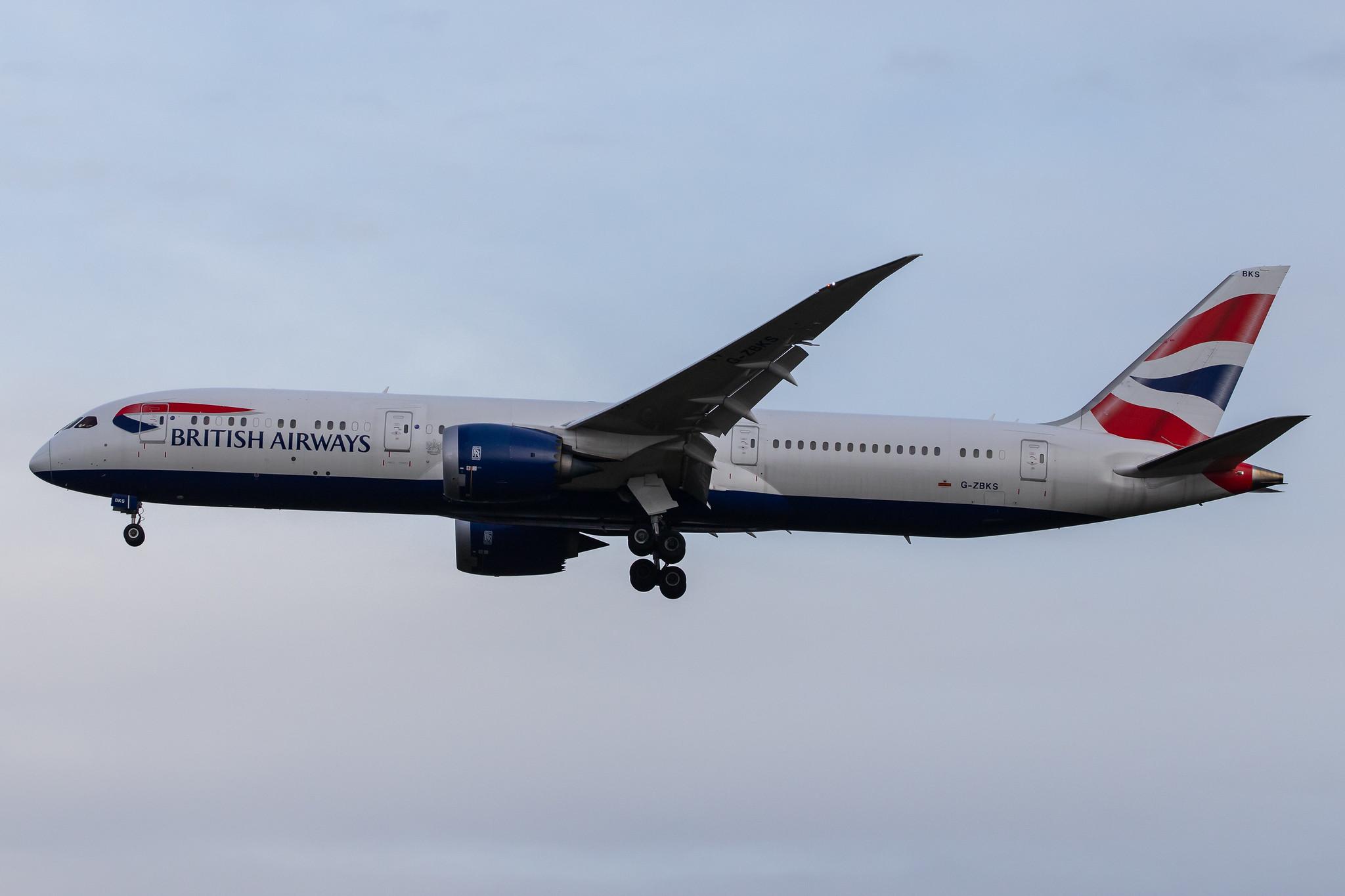 London Heathrow Airport: British Airways (BA / BAW) |  Boeing 787-9 Dreamliner B789 | G-ZBKS | MSN 60628