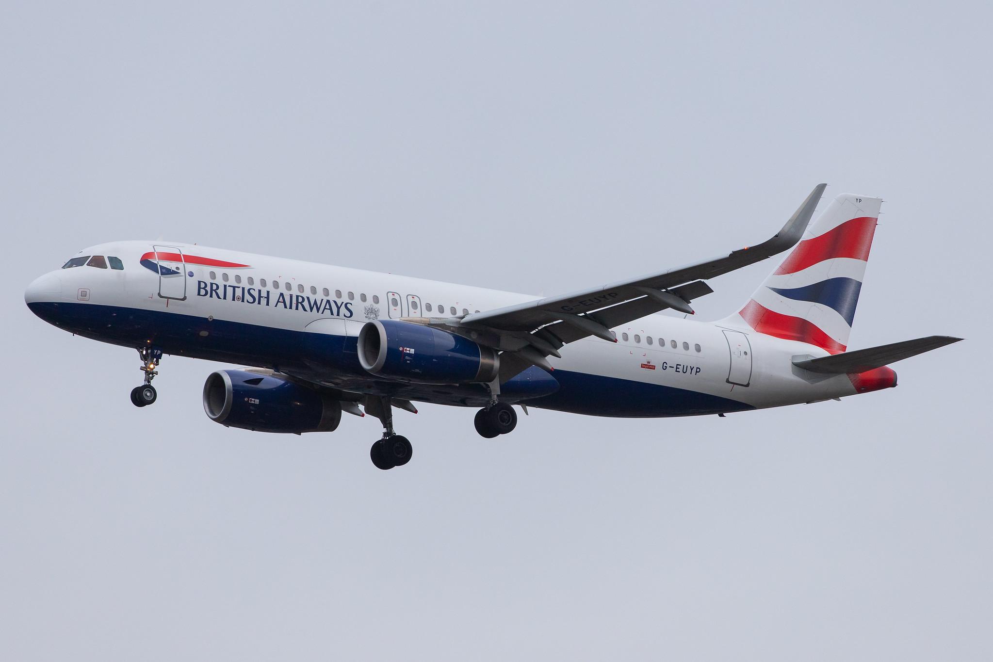 London Heathrow Airport: British Airways (BA / BAW) |  Airbus A320-232 A320 | G-EUYP | MSN 5784