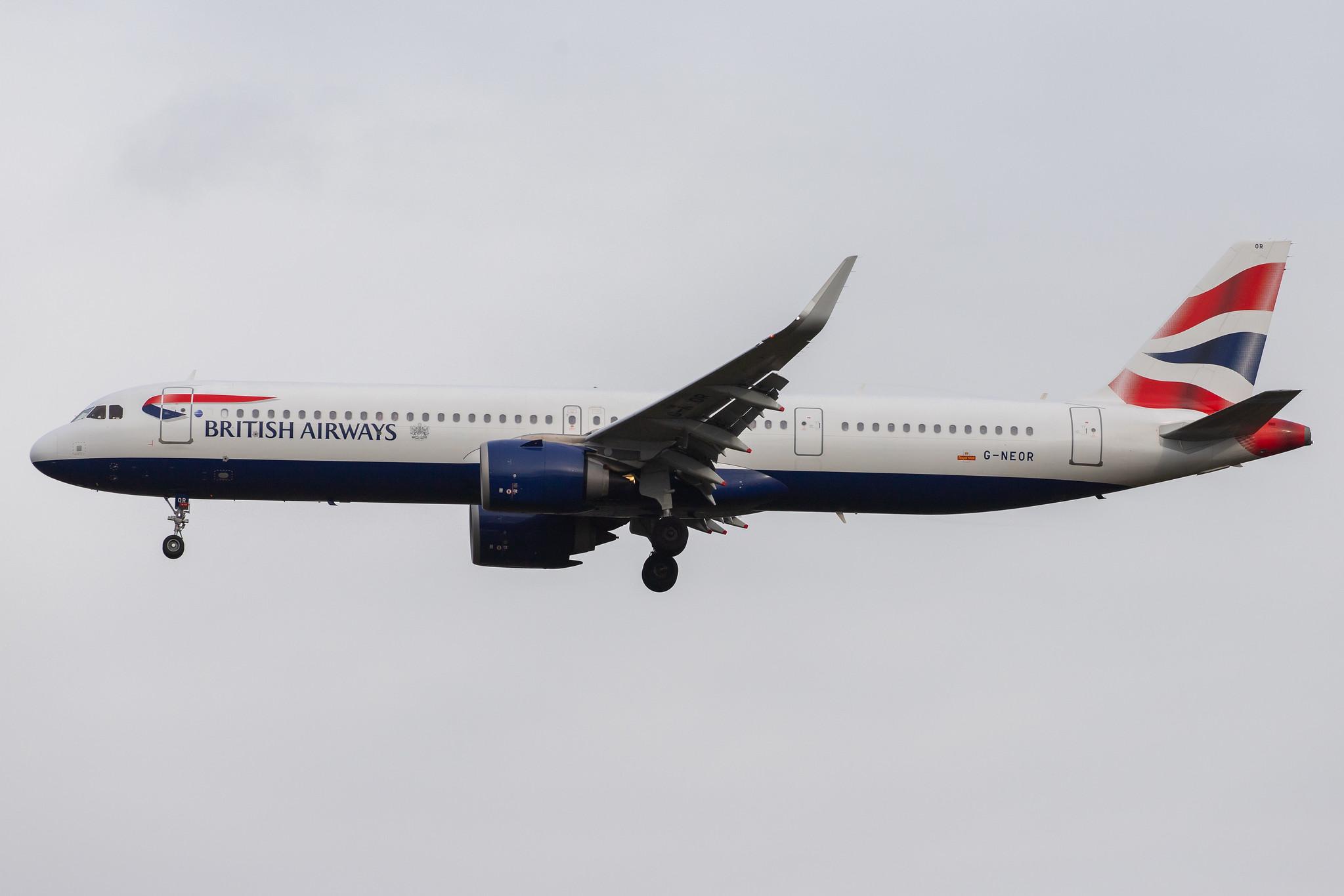 London Heathrow Airport: British Airways (BA / BAW) |  Airbus A321-251NX A21N | G-NEOR | MSN 8526