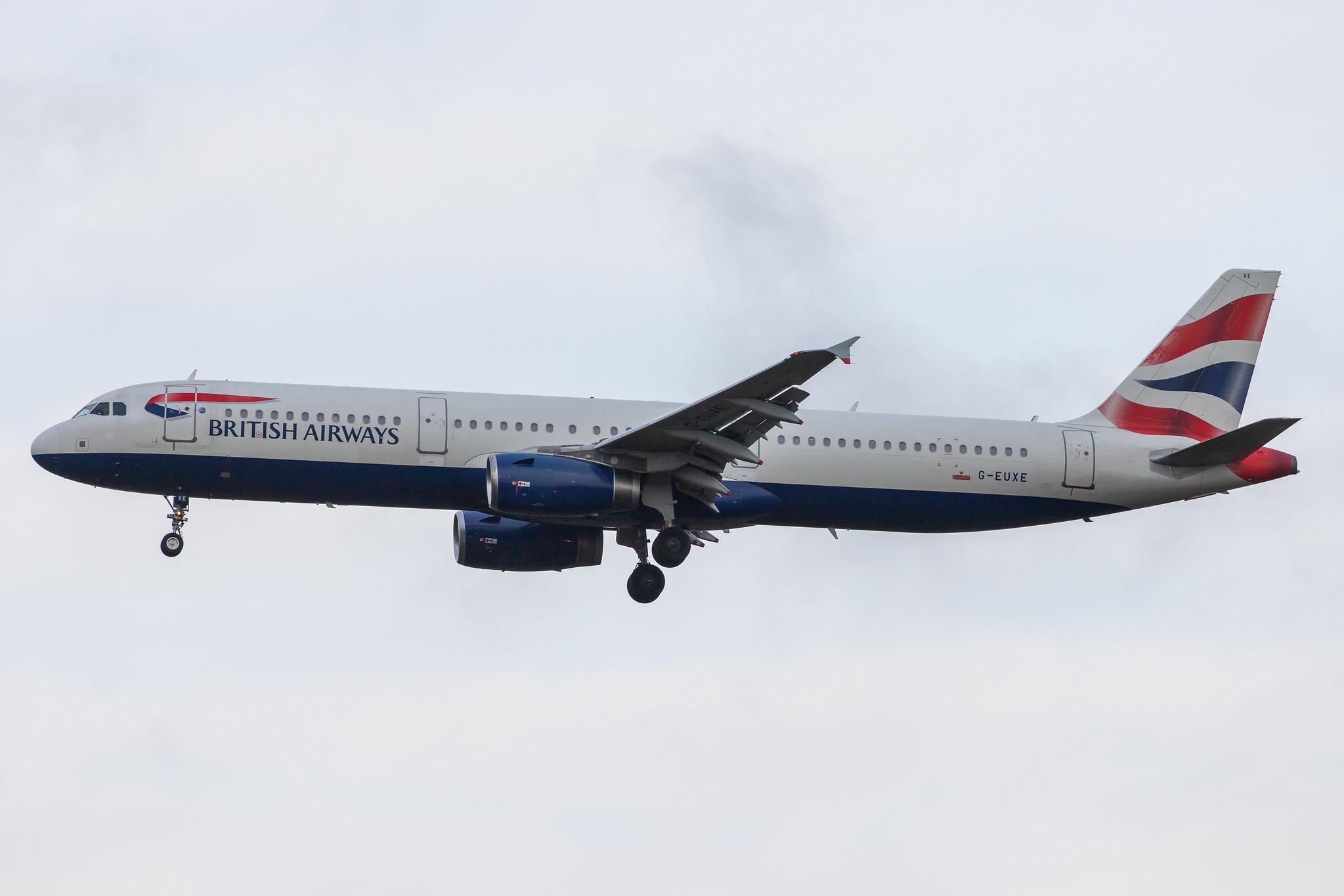 London Heathrow Airport: British Airways (BA / BAW) |  Airbus A321-231 A321 | G-EUXE | MSN 2323