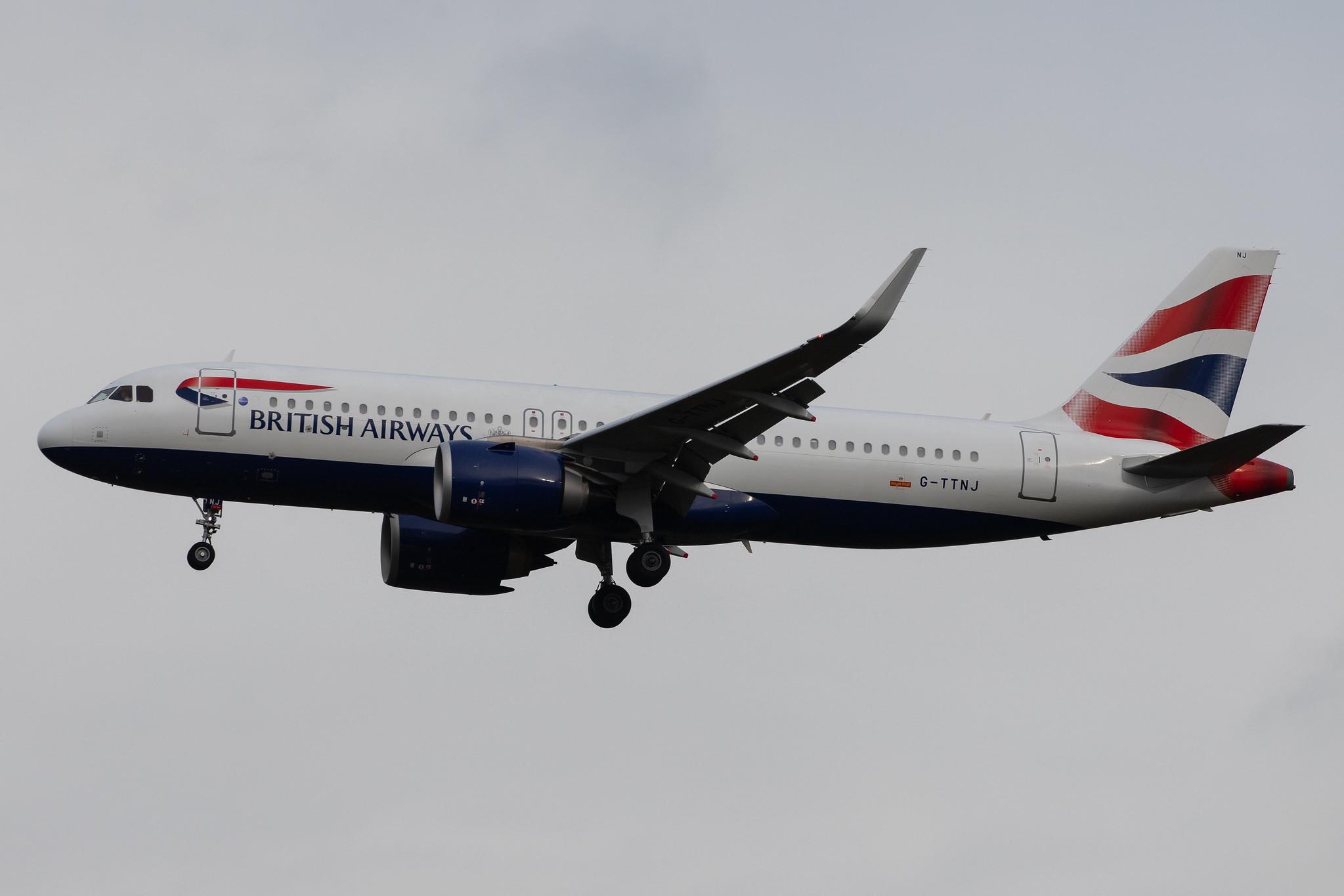 London Heathrow Airport: British Airways (BA / BAW) |  Airbus A320-251N A20N | G-TTNJ | MSN 8772