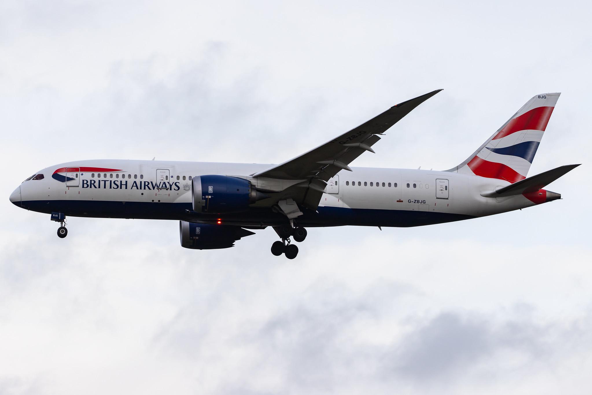 London Heathrow Airport: British Airways (BA / BAW) |  Boeing 787-8 Dreamliner B788 | G-ZBJG | MSN 38614