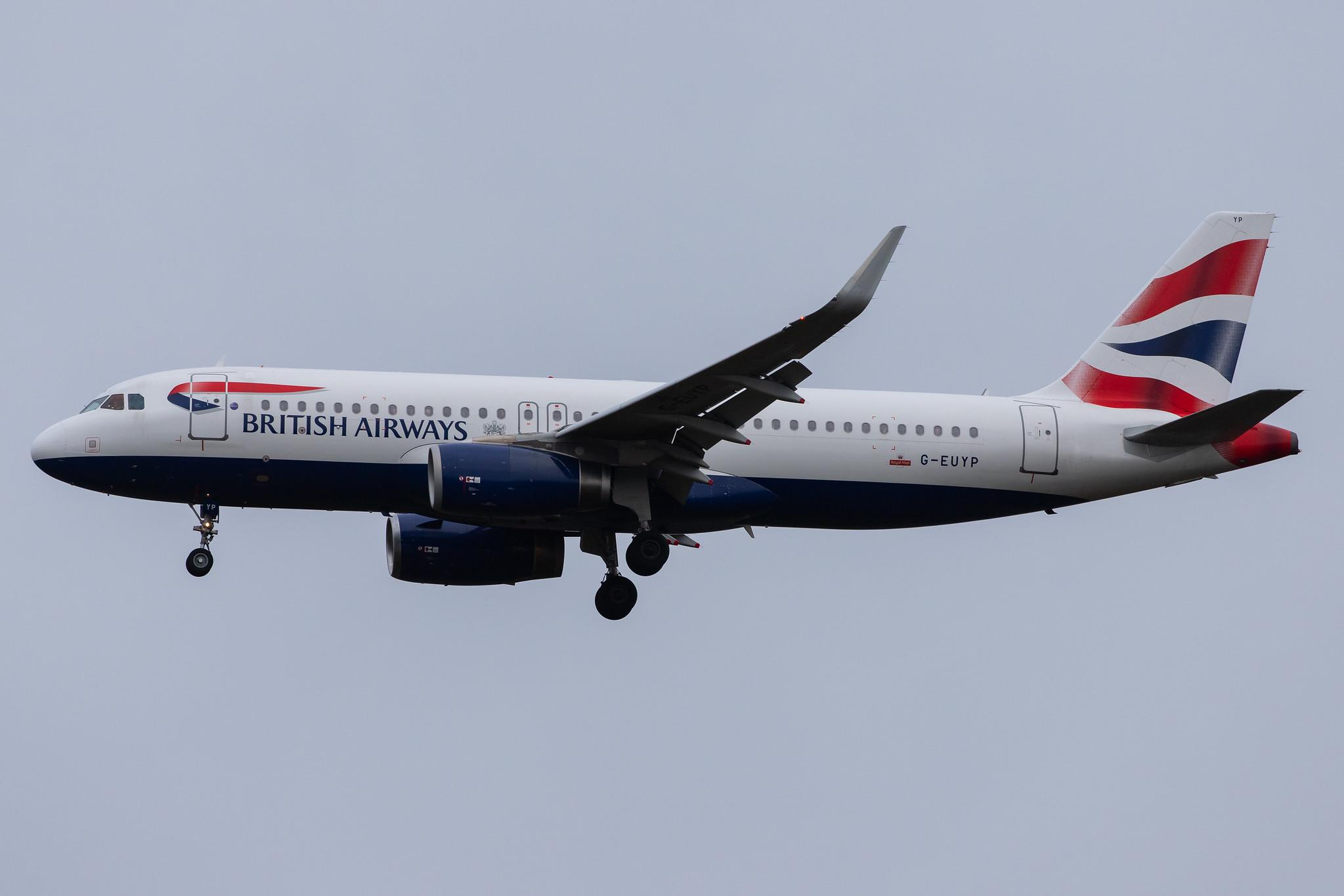 London Heathrow Airport: British Airways (BA / BAW) |  Airbus A320-232 A320 | G-EUYP | MSN 5784