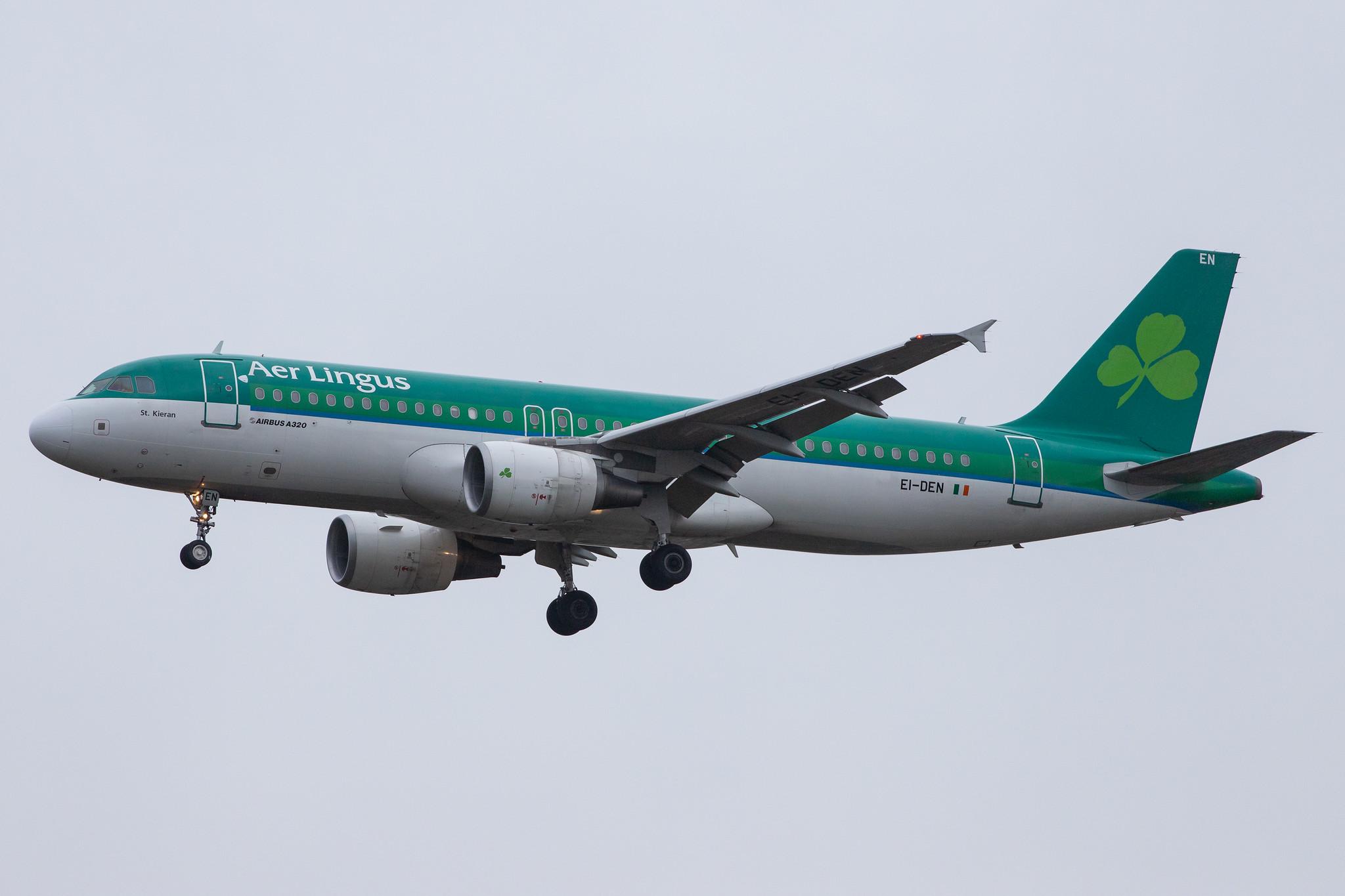 London Heathrow Airport: Aer Lingus (EI / EIN) |  Airbus A320-214 A320 | EI-DEN | MSN 2432