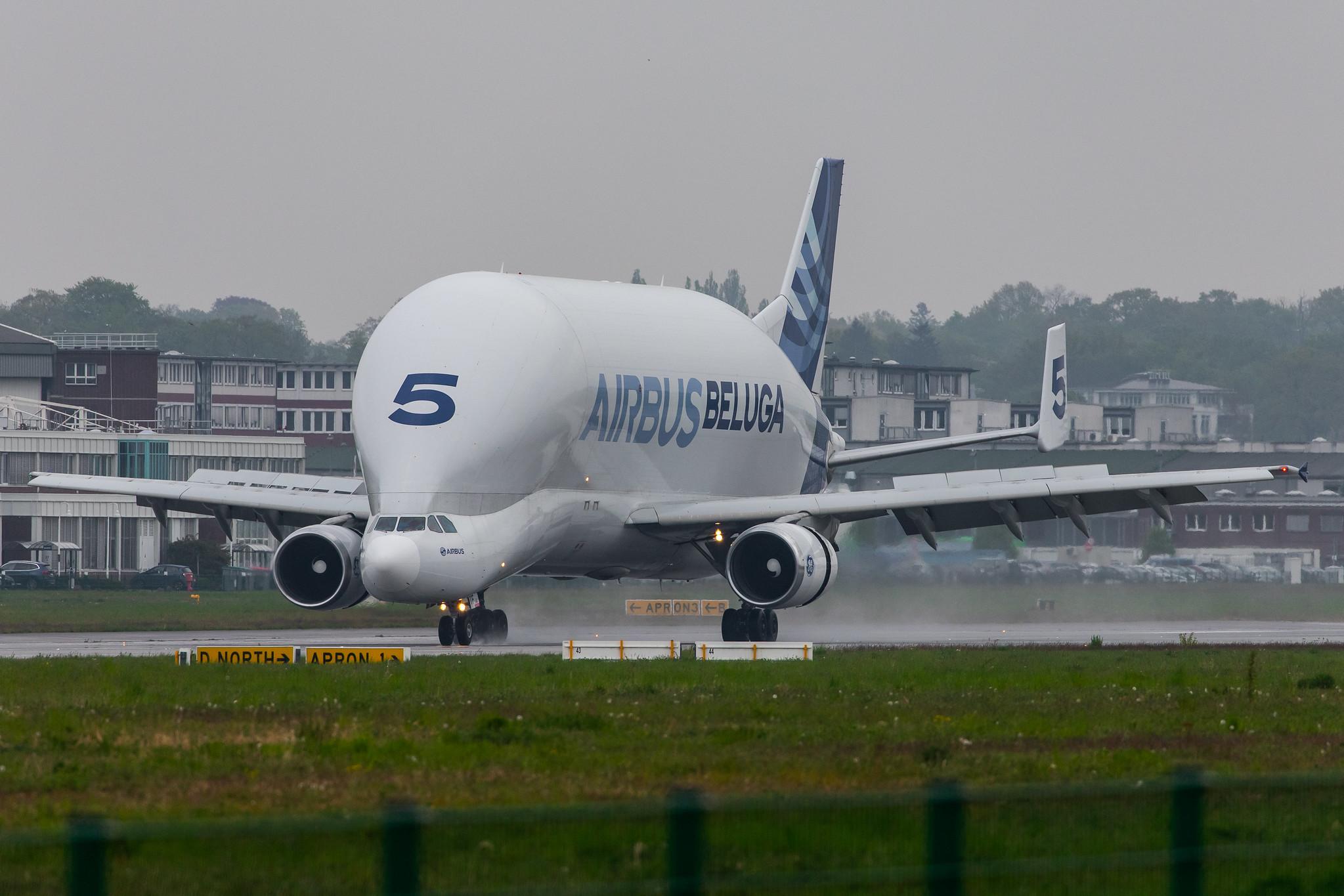 Flugplatz Hamburg-Finkenwerder: Airbus Transport International (4Y / BGA) |  Airbus A300-608ST Beluga A3ST | F-GSTF | MSN 796