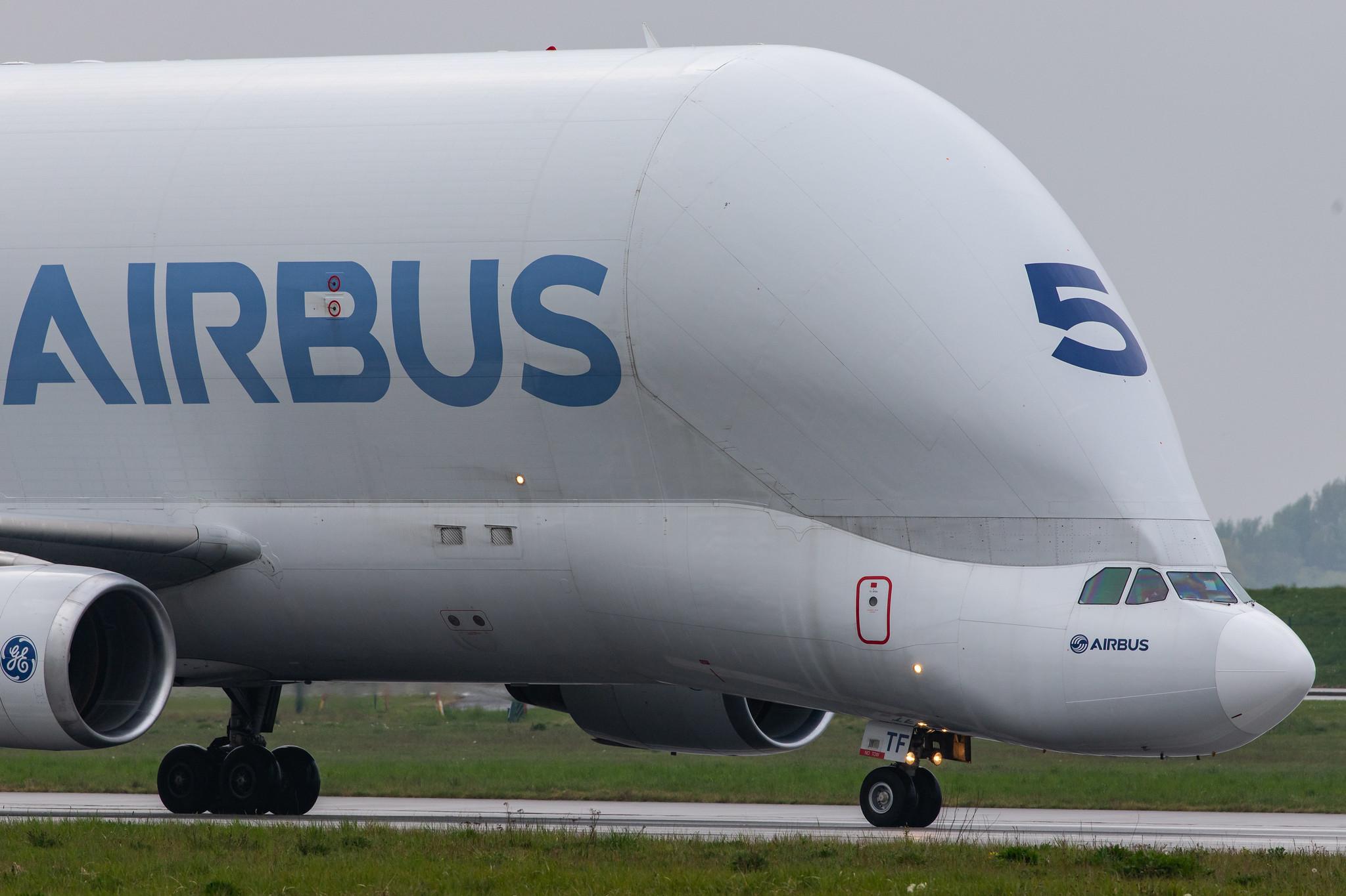 Flugplatz Hamburg-Finkenwerder: Airbus Transport International (4Y / BGA) |  Airbus A300-608ST Beluga A3ST | F-GSTF | MSN 796