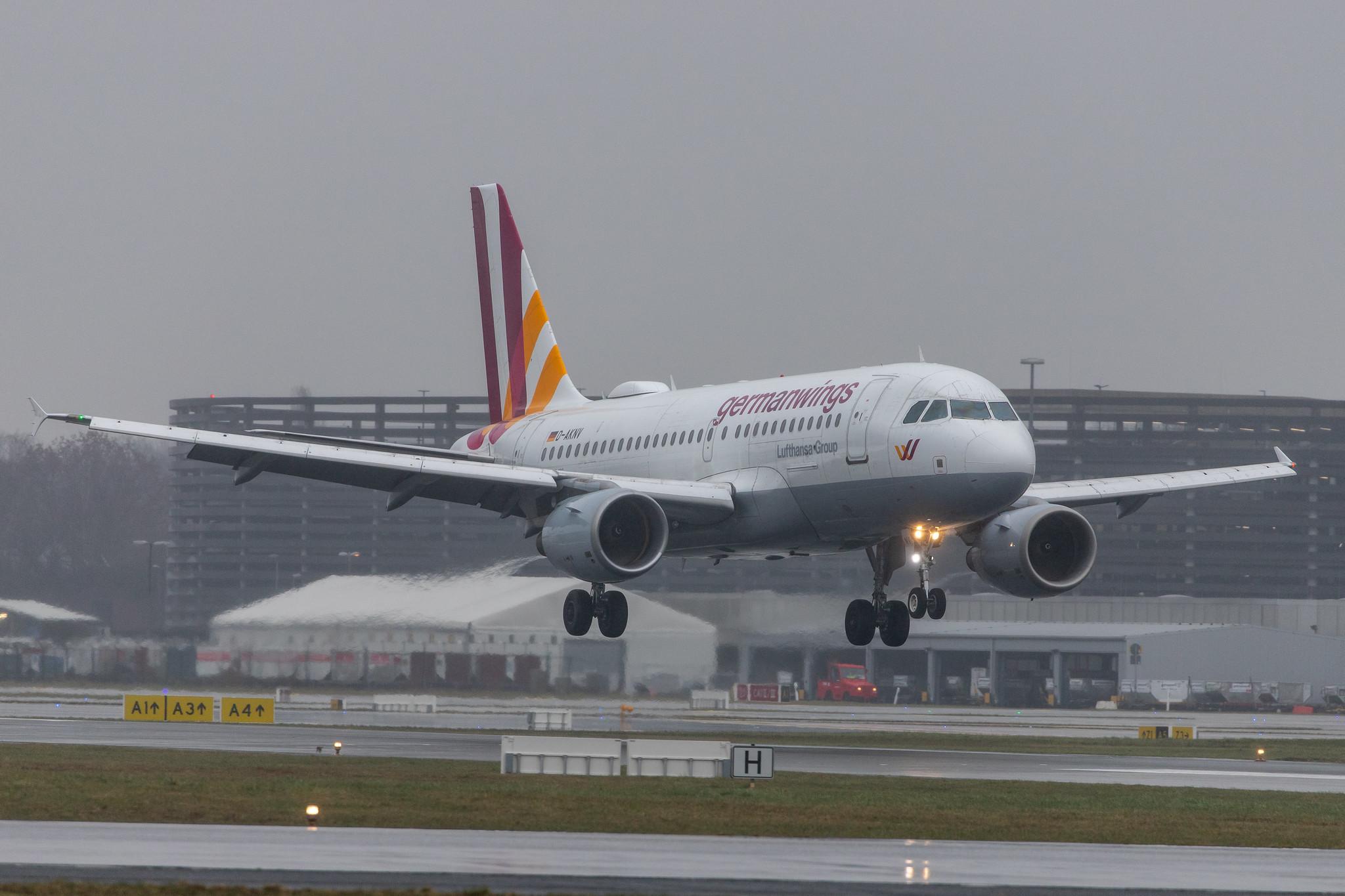 Hamburg Airport Apron: Eurowings (EW / EWG) | Operator: Germanwings |  Airbus A319-112 A319 | D-AKNV | MSN 2632