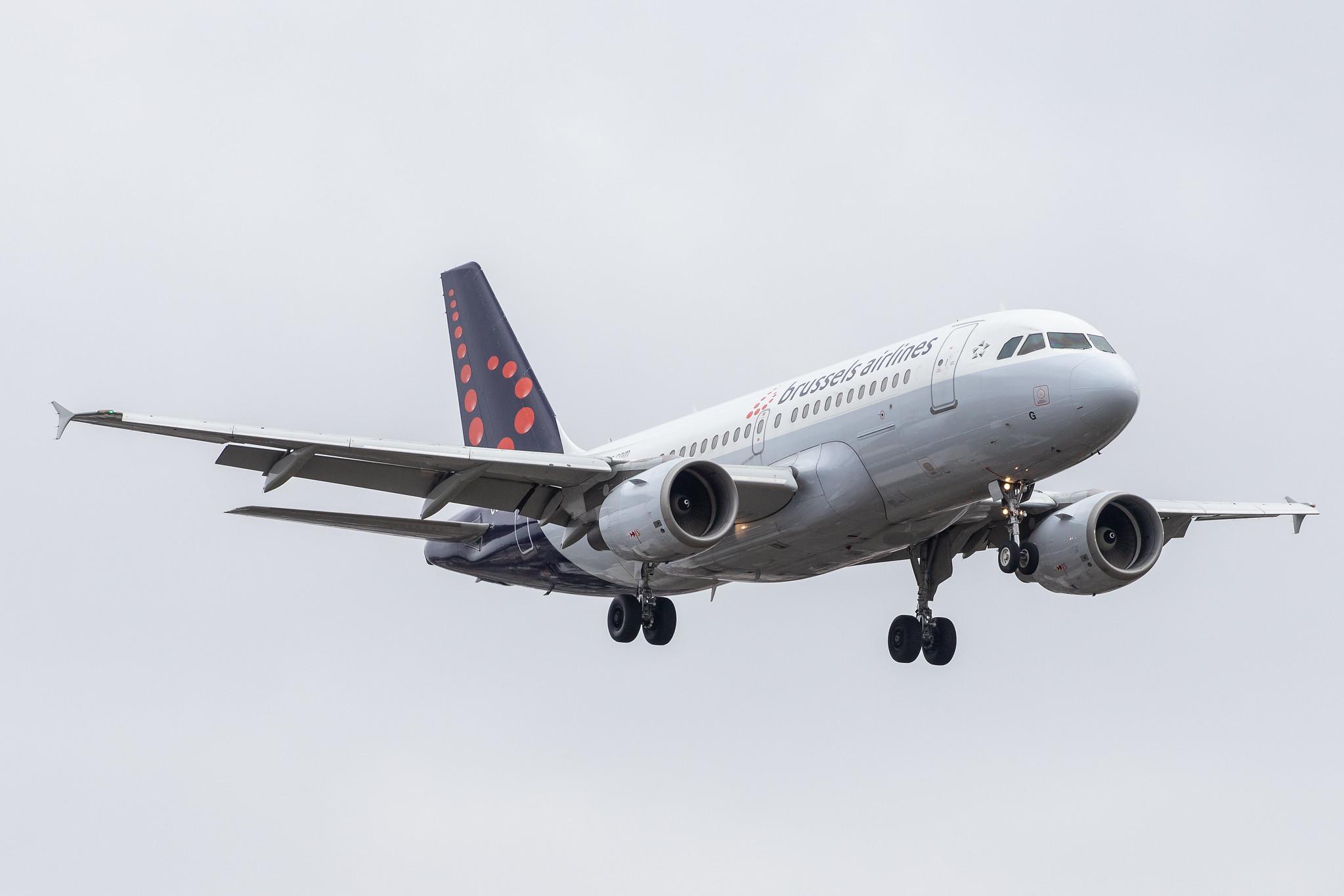 Flughafen Berlin Tegel (TXL): Brussels Airlines (SN / BEL) |  Airbus A319-112 A319 | OO-SSG | MSN 1160